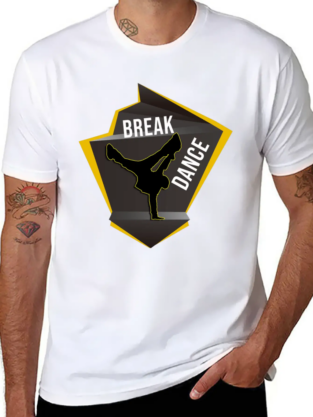 BREAK DANCE Unisex Casual T-Shirt – Clean Design For Daily Comfort