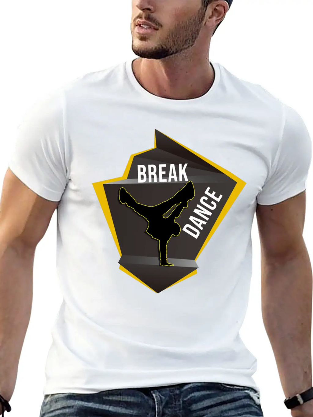 BREAK DANCE Unisex Casual T-Shirt – Clean Design For Daily Comfort