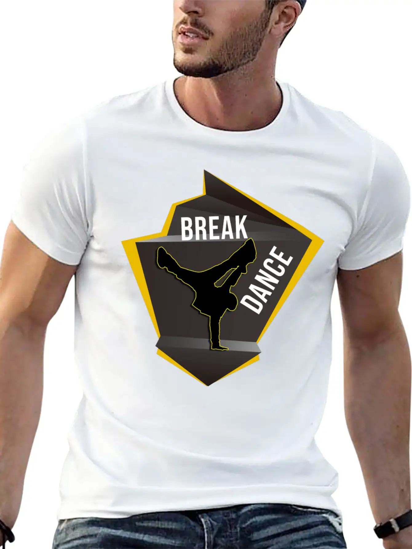 BREAK DANCE Unisex Casual T-Shirt – Clean Design For Daily Comfort