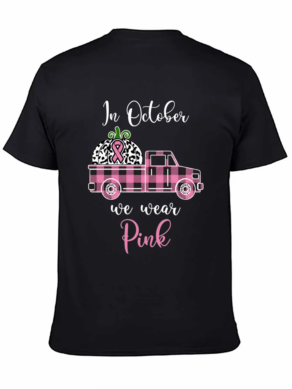 Breast Cancer Awareness Month October We Wear Pink Stylish Everyday T-Shirt – Unisex Basic Cotton Tee