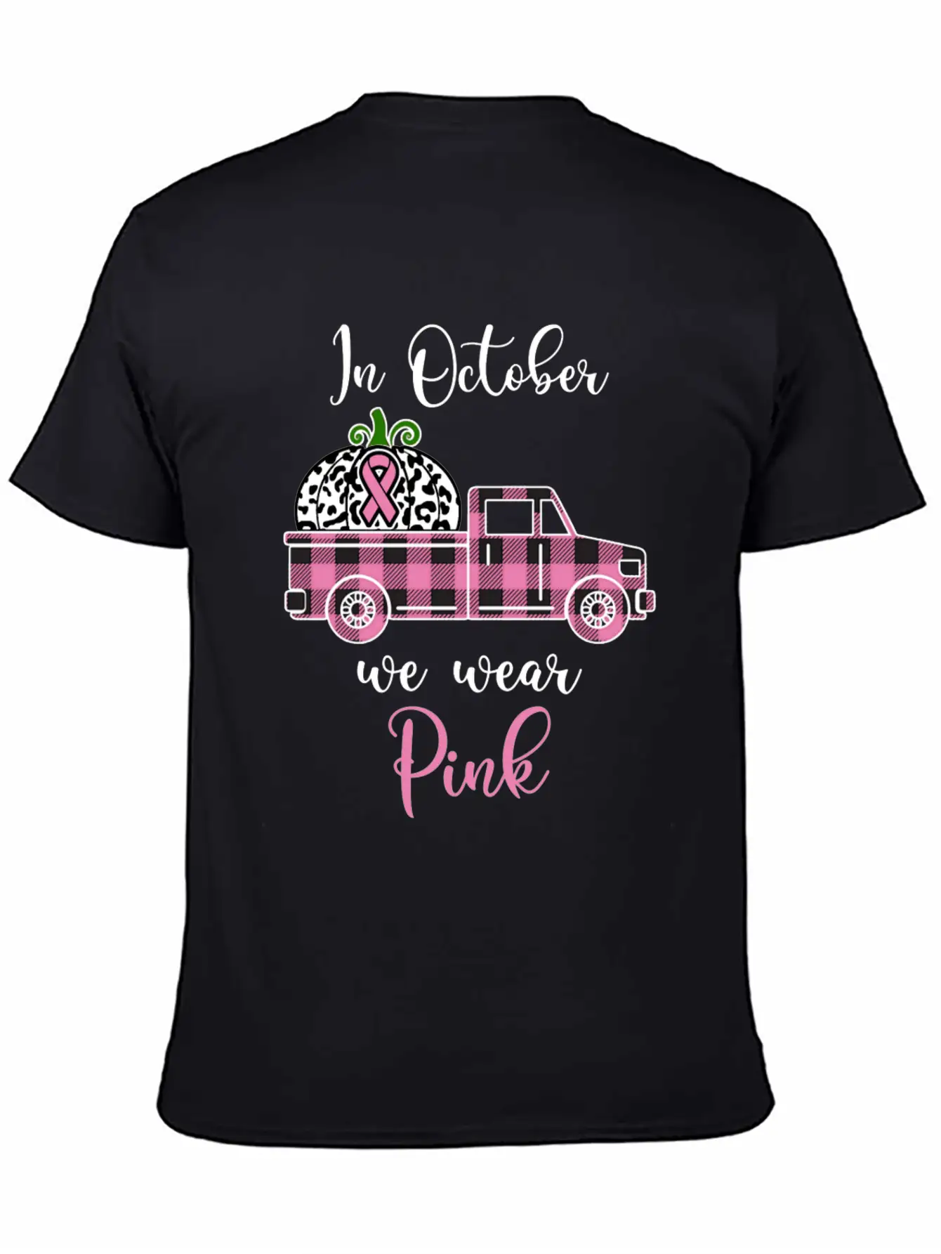 Breast Cancer Awareness Month October We Wear Pink Stylish Everyday T-Shirt – Unisex Basic Cotton Tee