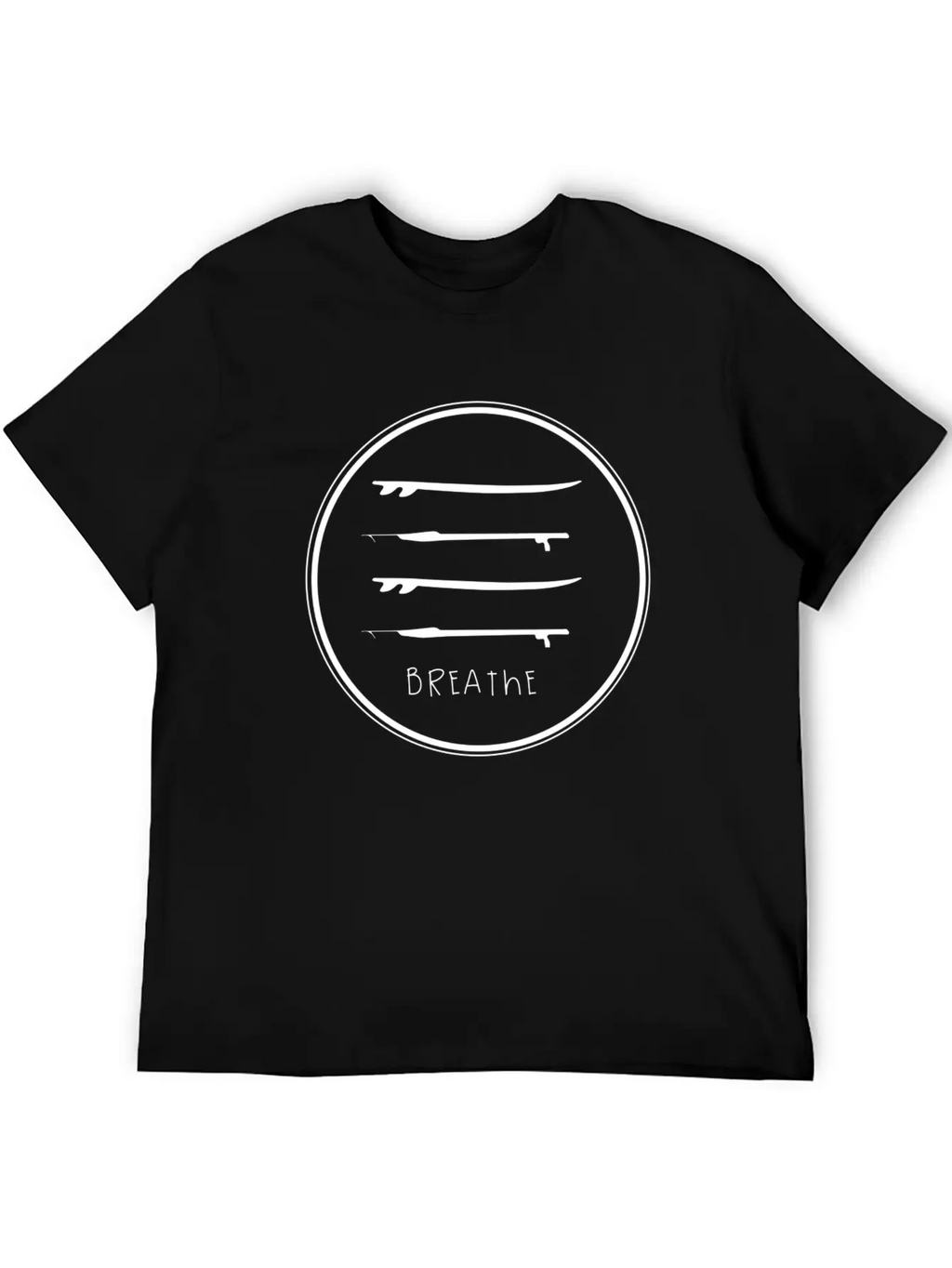 Breathe Circle Casual Graphic T-Shirt – Simple And Comfortable Daily Wear