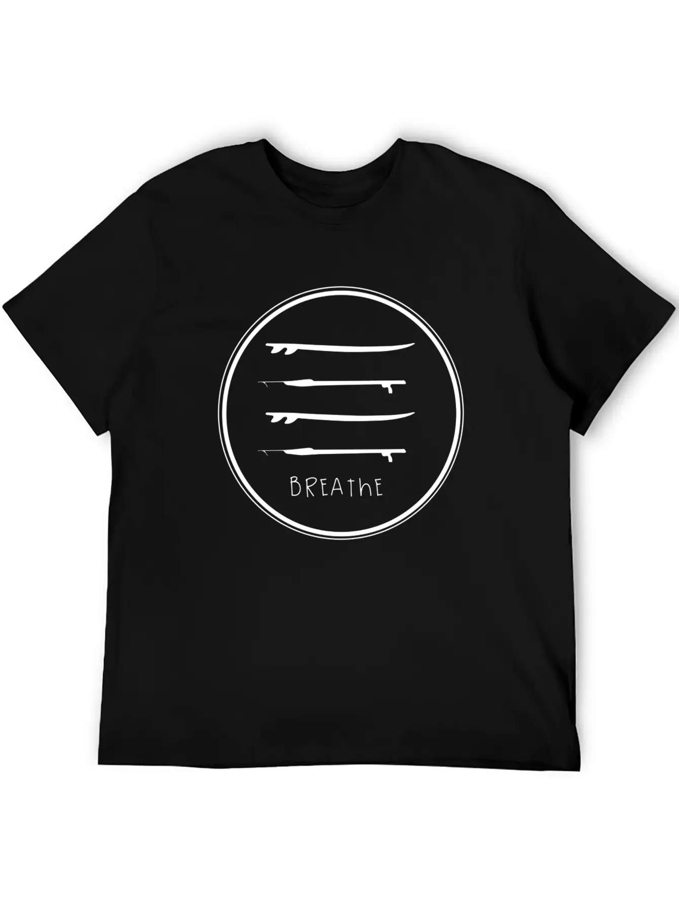 Breathe Circle Casual Graphic T-Shirt – Simple And Comfortable Daily Wear