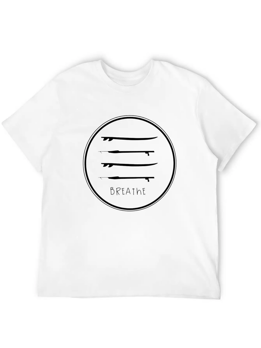 Breathe Circle Casual Graphic T-Shirt – Simple And Comfortable Daily Wear