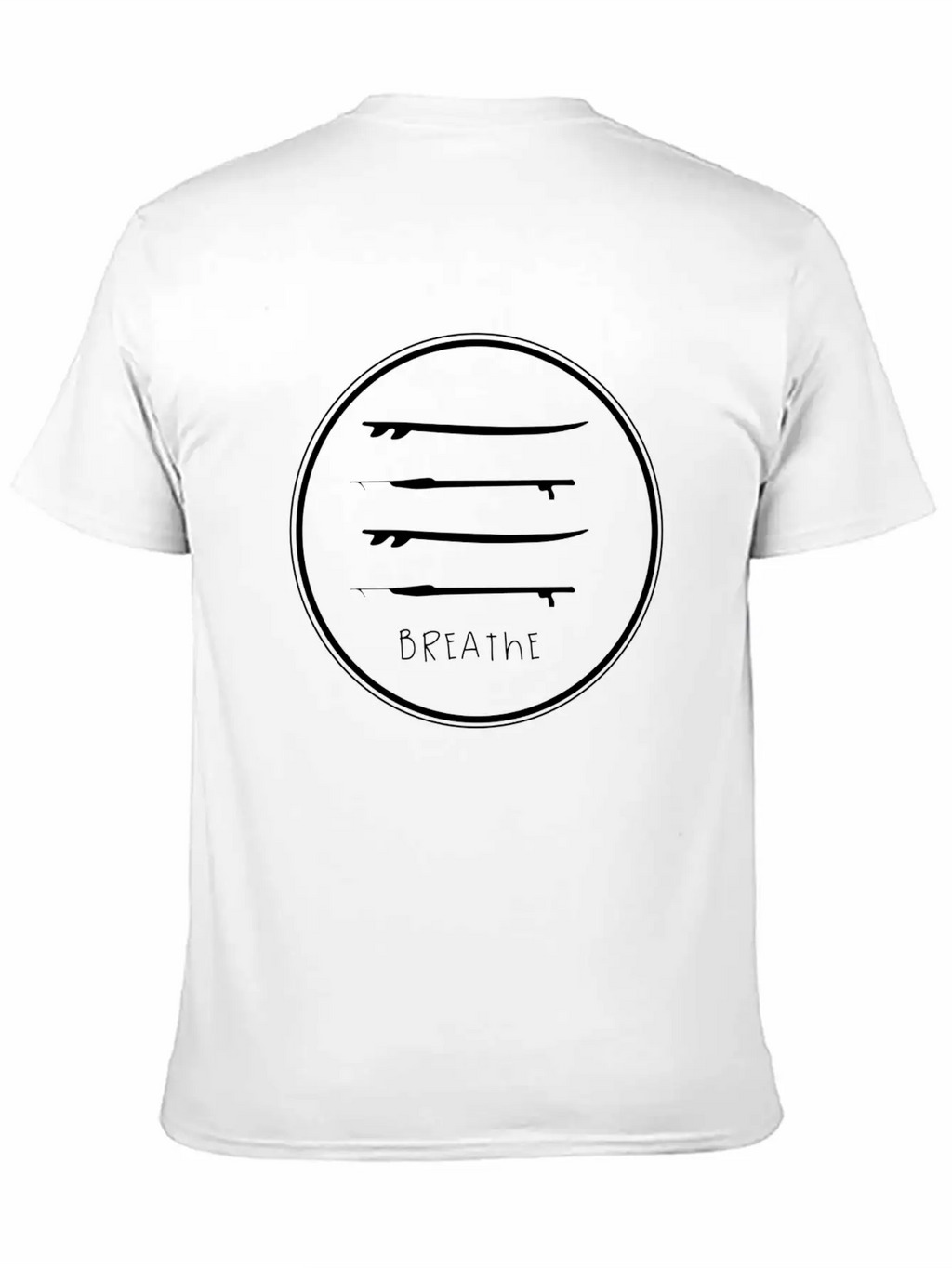 Breathe Circle Casual Graphic T-Shirt – Simple And Comfortable Daily Wear