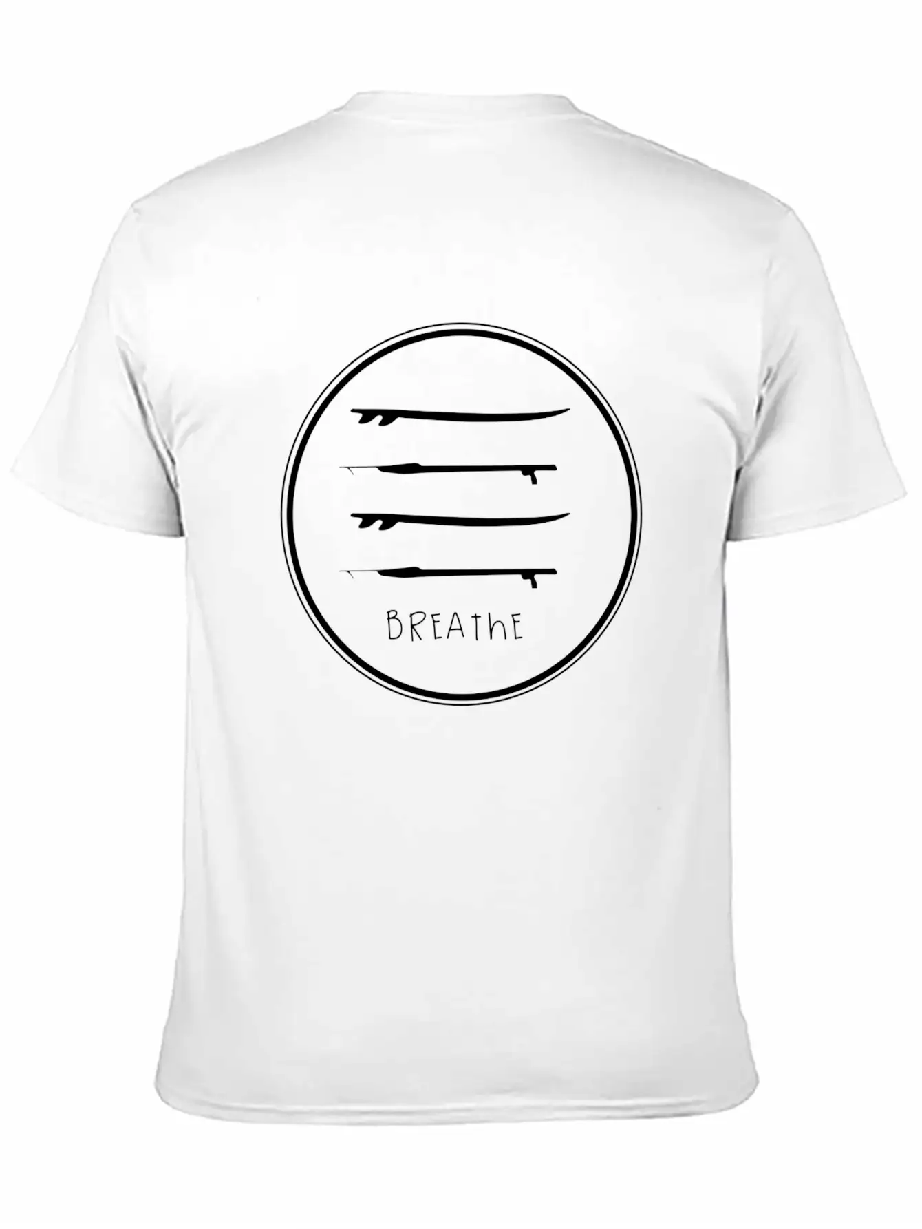Breathe Circle Casual Graphic T-Shirt – Simple And Comfortable Daily Wear