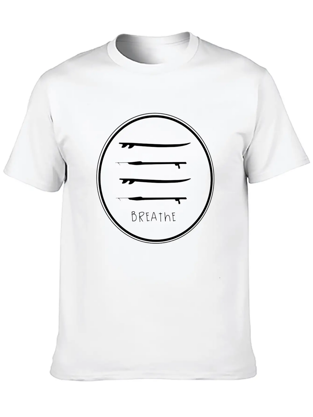 Breathe Circle Casual Graphic T-Shirt – Simple And Comfortable Daily Wear