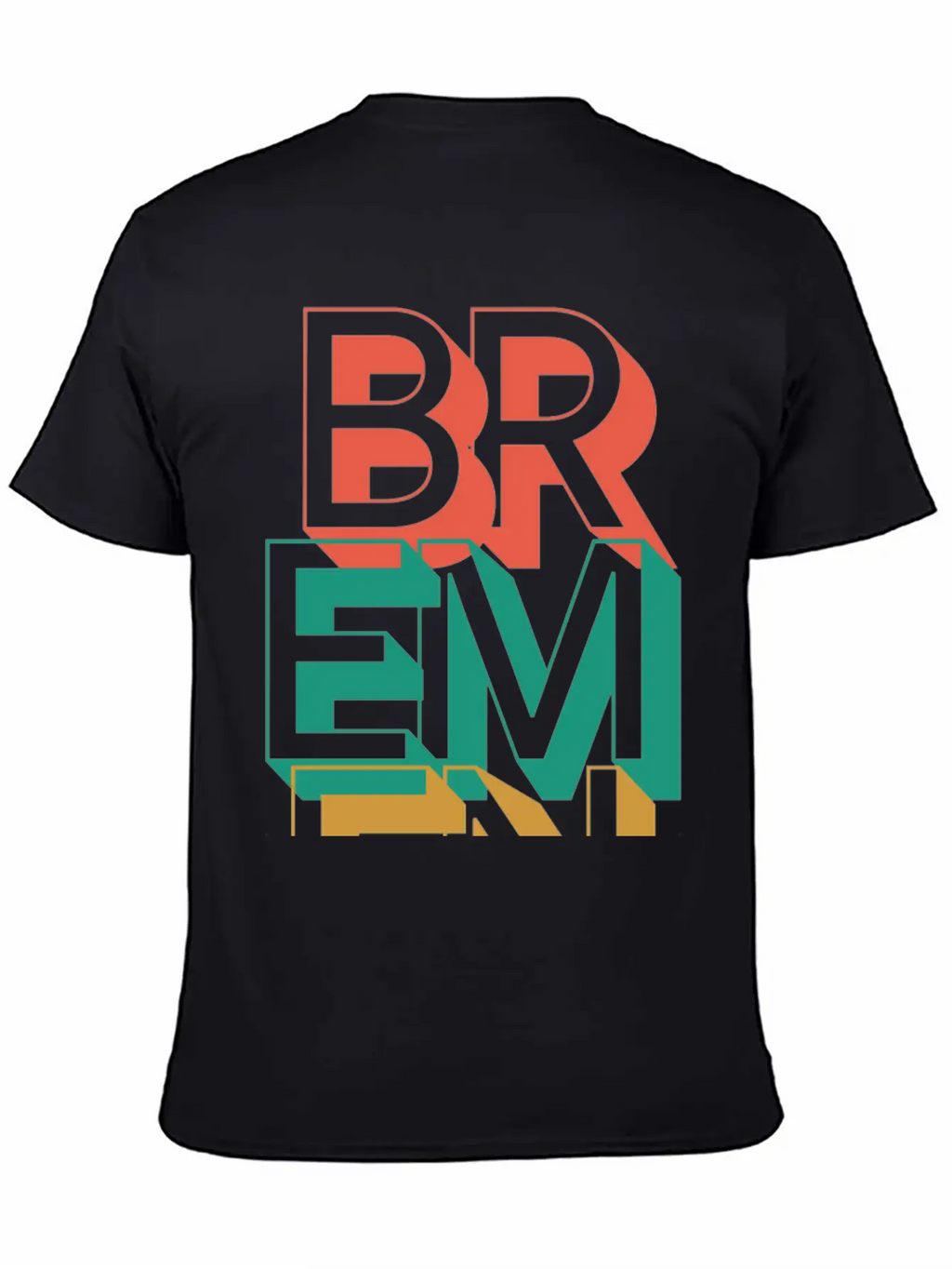 Bremen Typography Unisex Short Sleeve Soft Cotton T-Shirt – Casual Everyday Wear