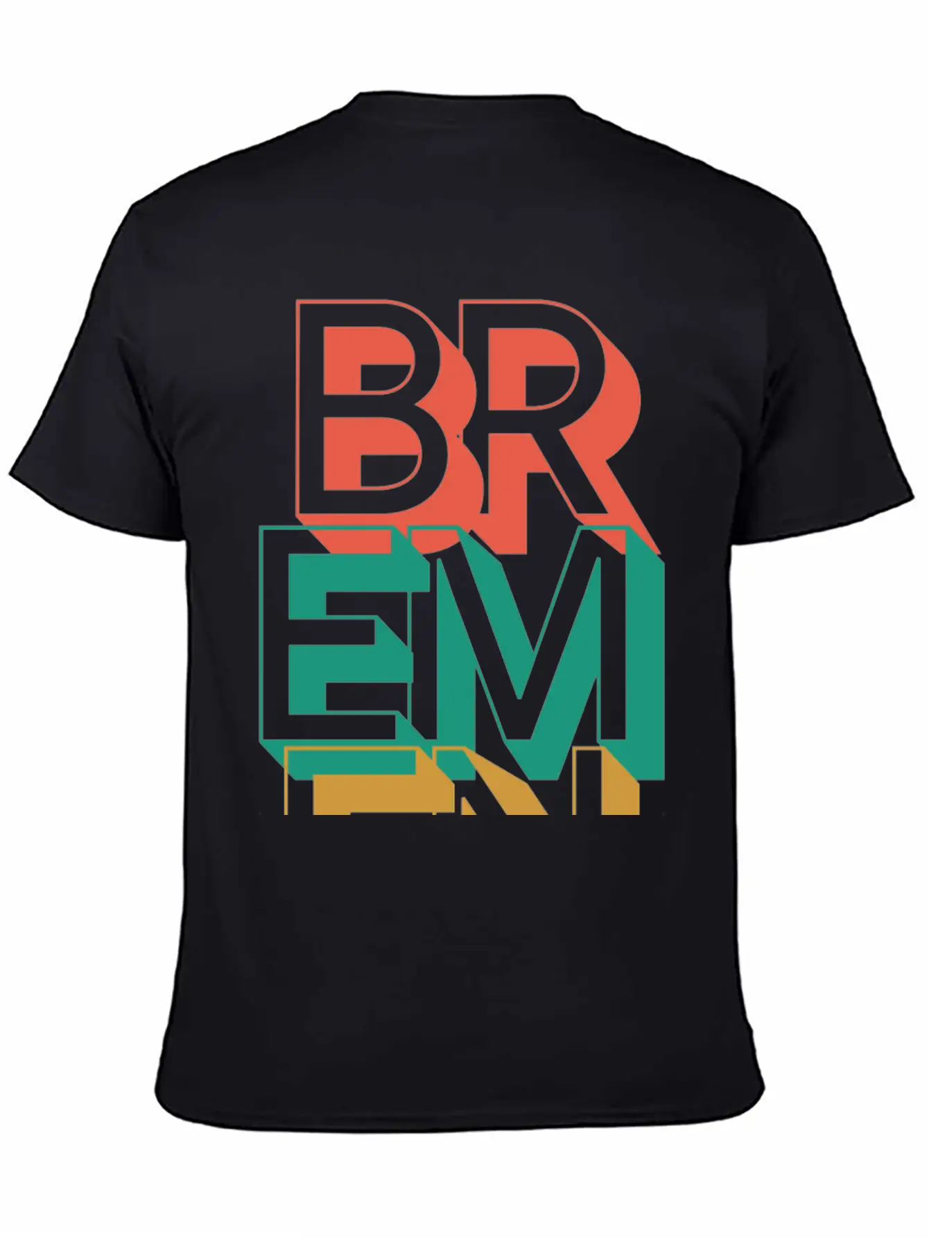 Bremen Typography Unisex Short Sleeve Soft Cotton T-Shirt – Casual Everyday Wear