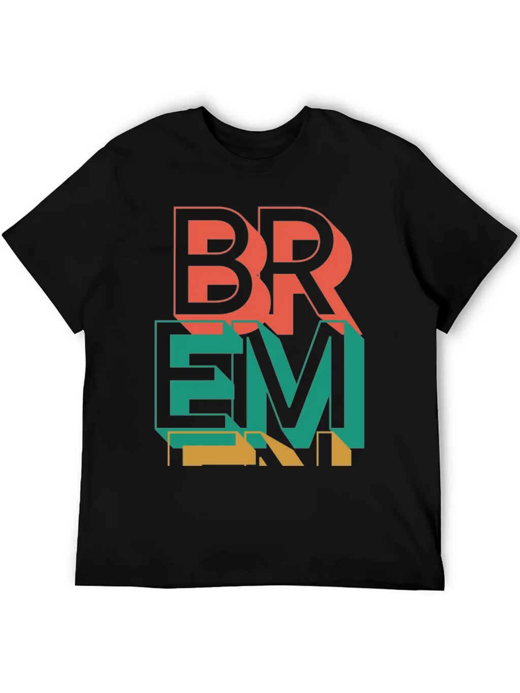 Bremen Typography Unisex Short Sleeve Soft Cotton T-Shirt – Casual Everyday Wear