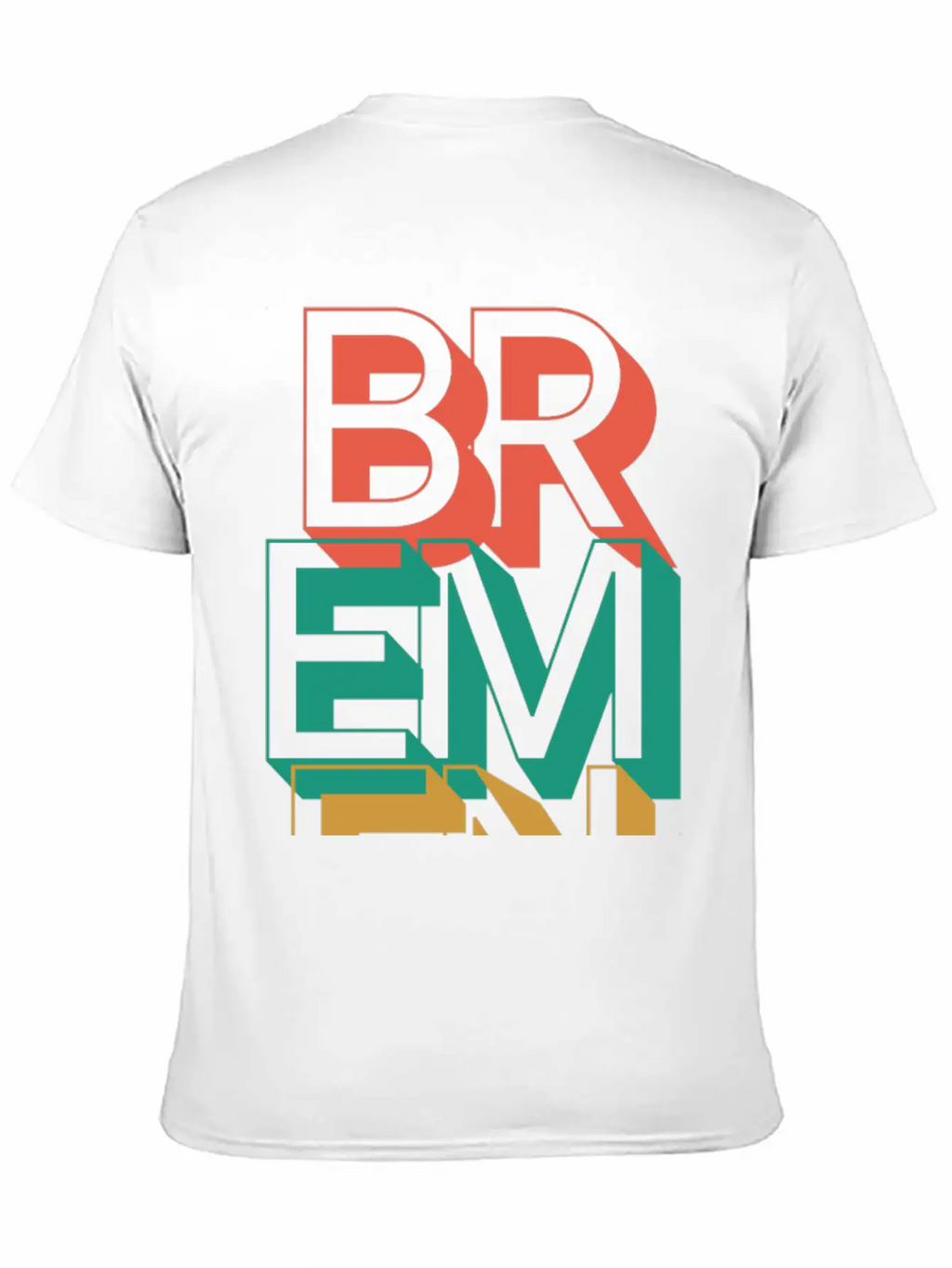Bremen Typography Unisex Short Sleeve Soft Cotton T-Shirt – Casual Everyday Wear
