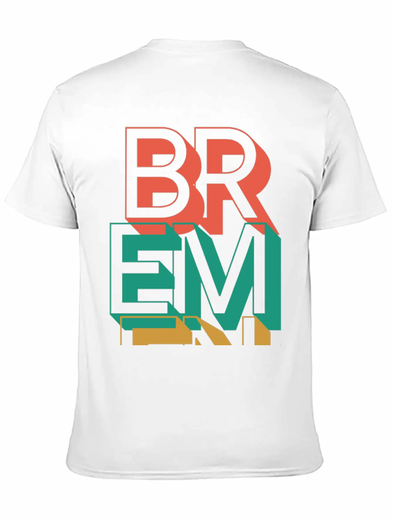 Bremen Typography Unisex Short Sleeve Soft Cotton T-Shirt – Casual Everyday Wear