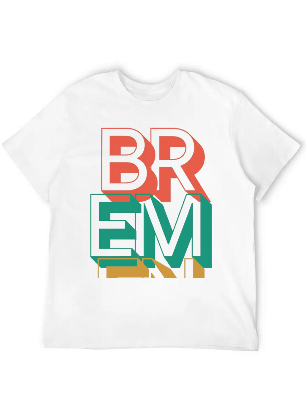 Bremen Typography Unisex Short Sleeve Soft Cotton T-Shirt – Casual Everyday Wear