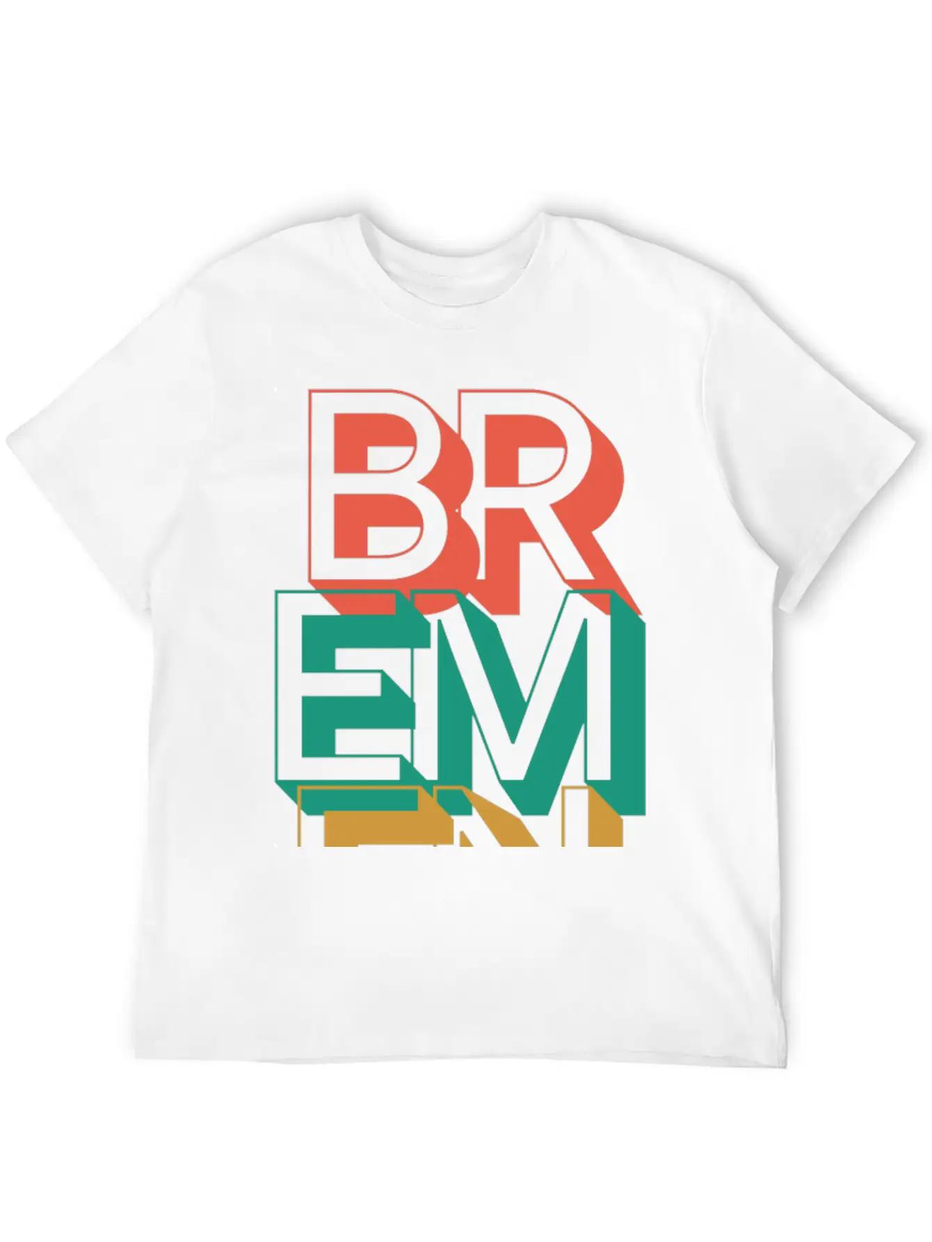Bremen Typography Unisex Short Sleeve Soft Cotton T-Shirt – Casual Everyday Wear