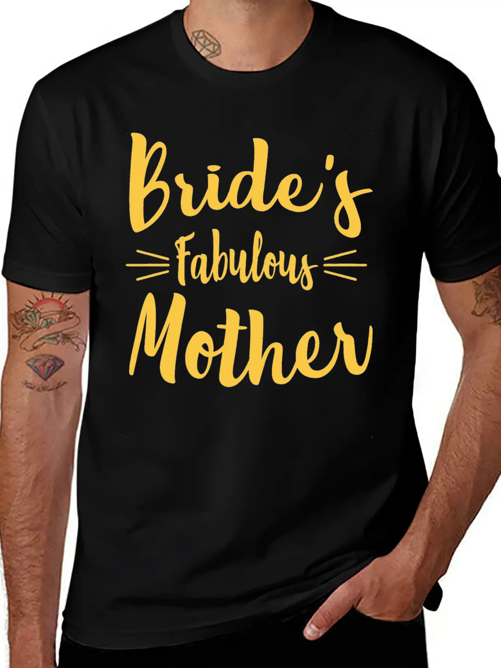 Bride's Fabulous Mother Wedding Bridal Shower Unisex Casual T-Shirt – Clean Design For Daily Comfort
