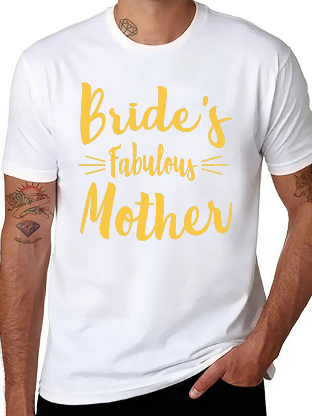 Bride's Fabulous Mother Wedding Bridal Shower Unisex Casual T-Shirt – Clean Design For Daily Comfort