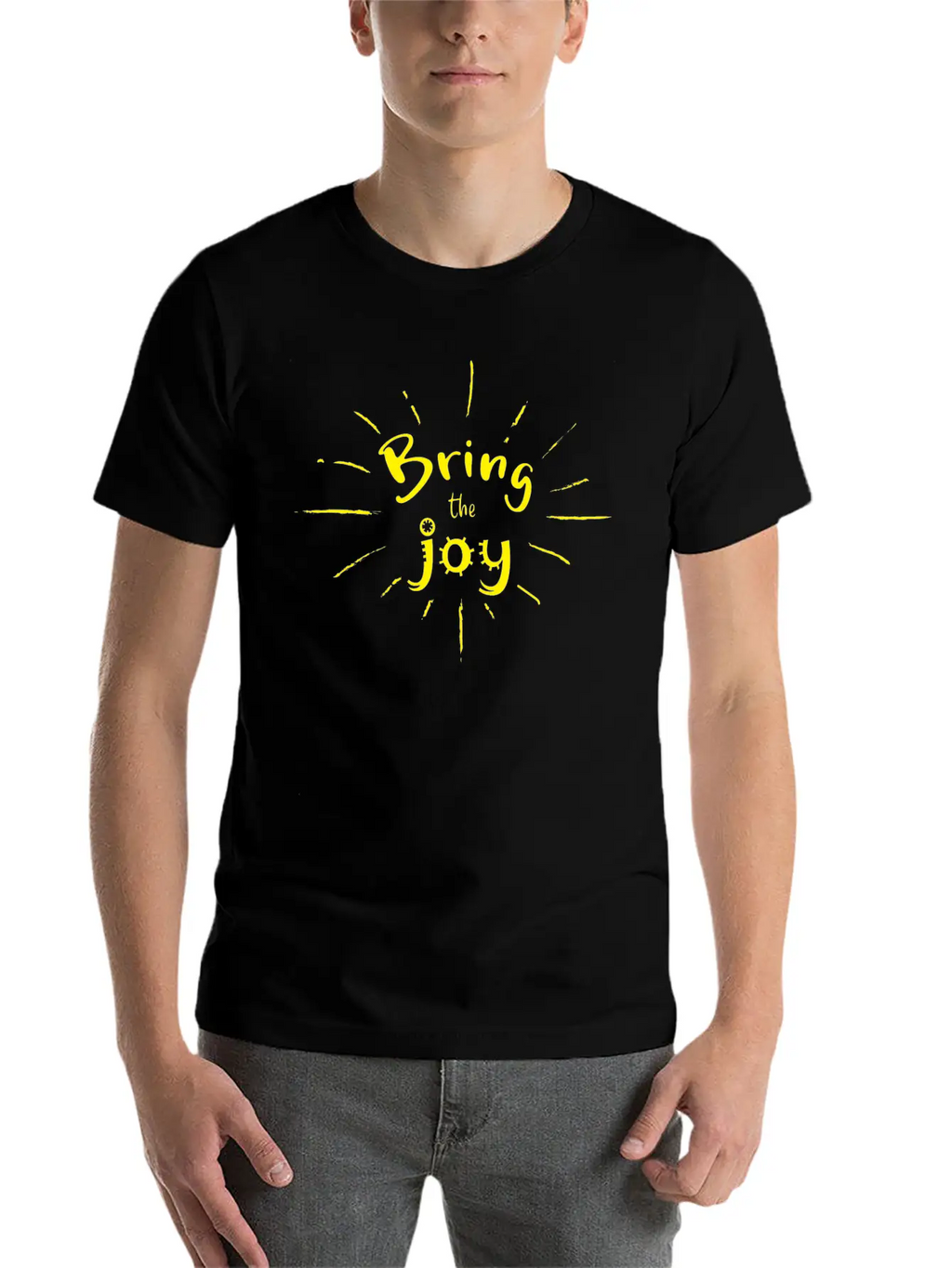 Bring The Joy! Essential Cotton Tee For Daily Outfits – Unisex Style