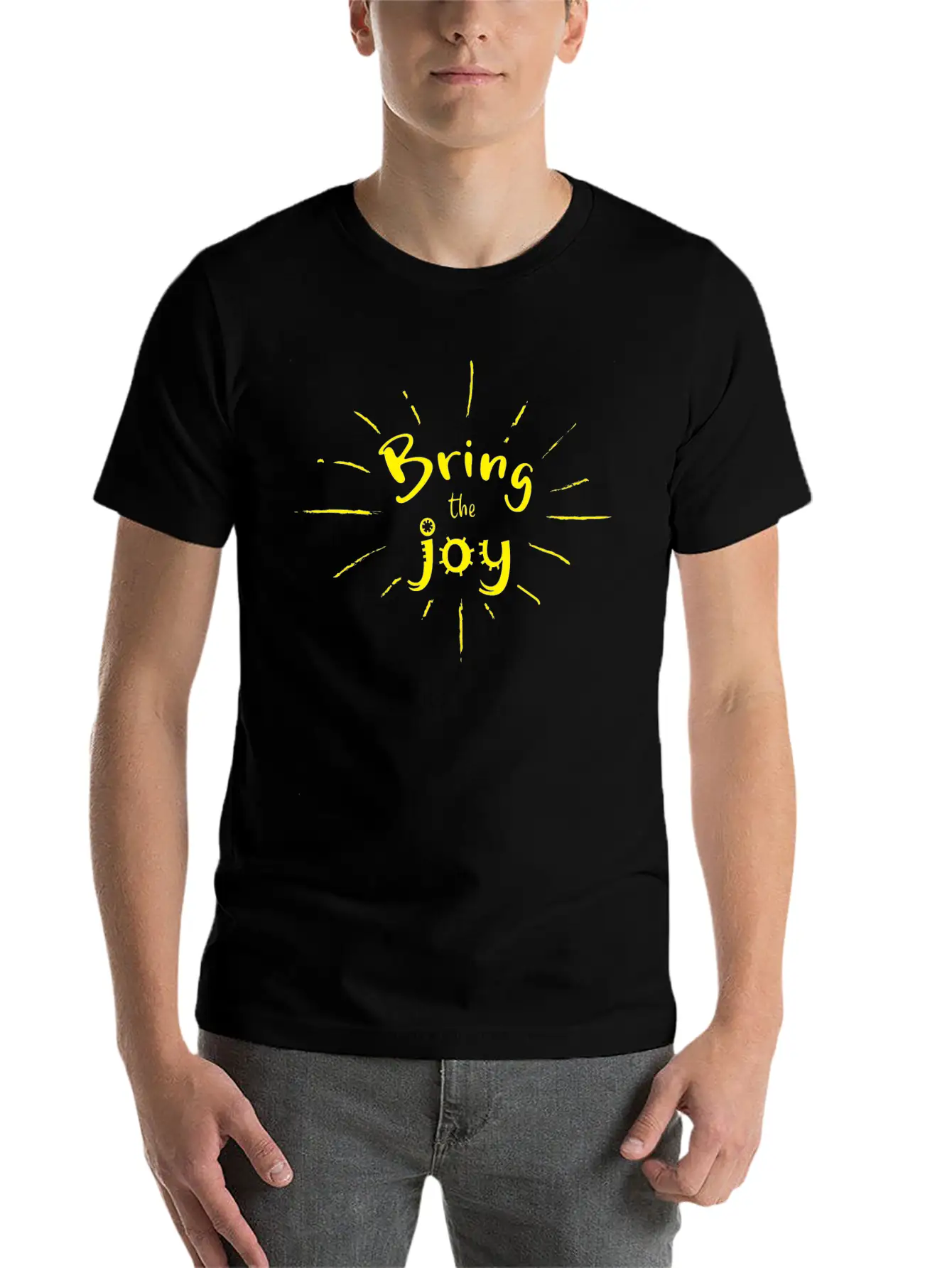 Bring The Joy! Essential Cotton Tee For Daily Outfits – Unisex Style