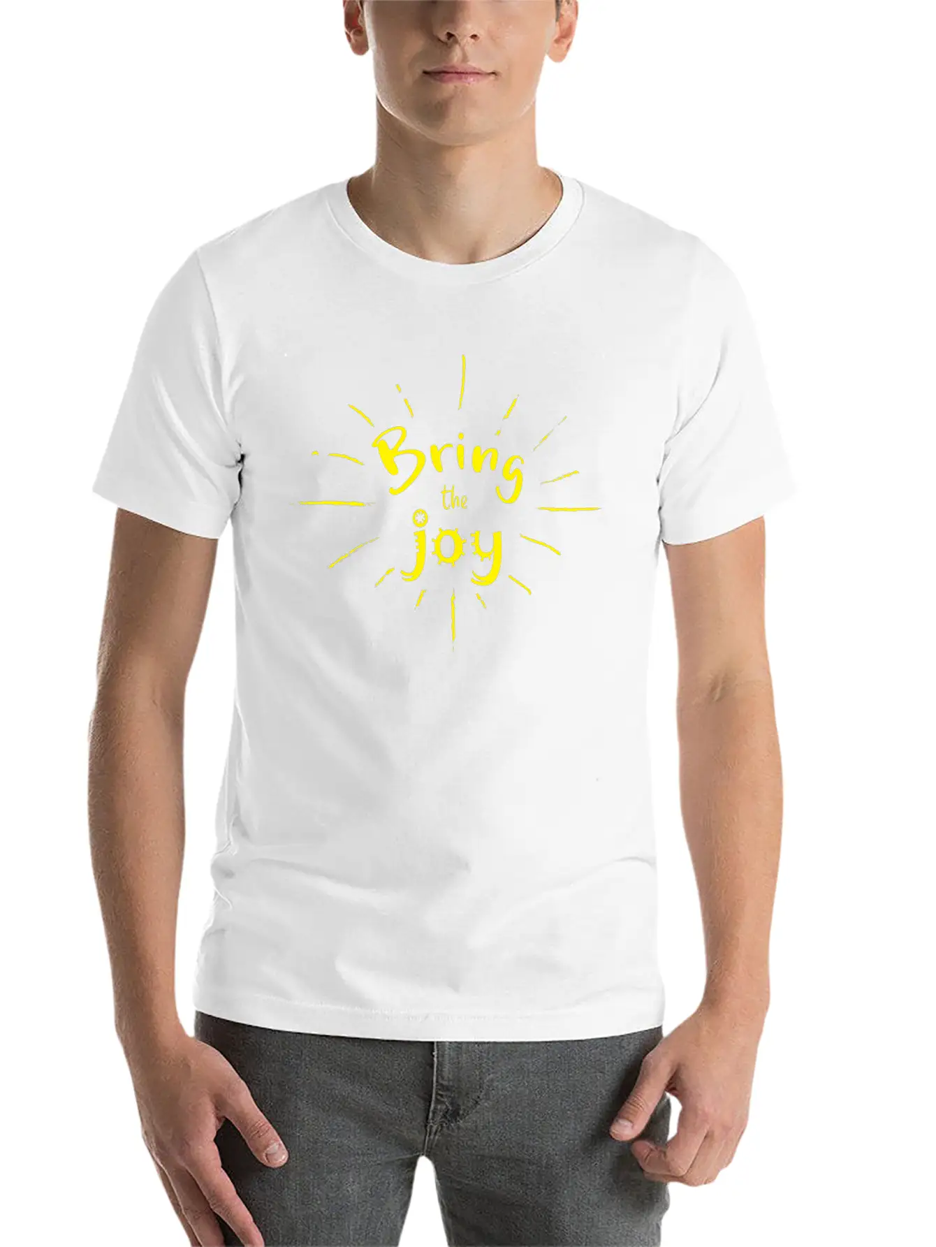 Bring The Joy! Essential Cotton Tee For Daily Outfits – Unisex Style