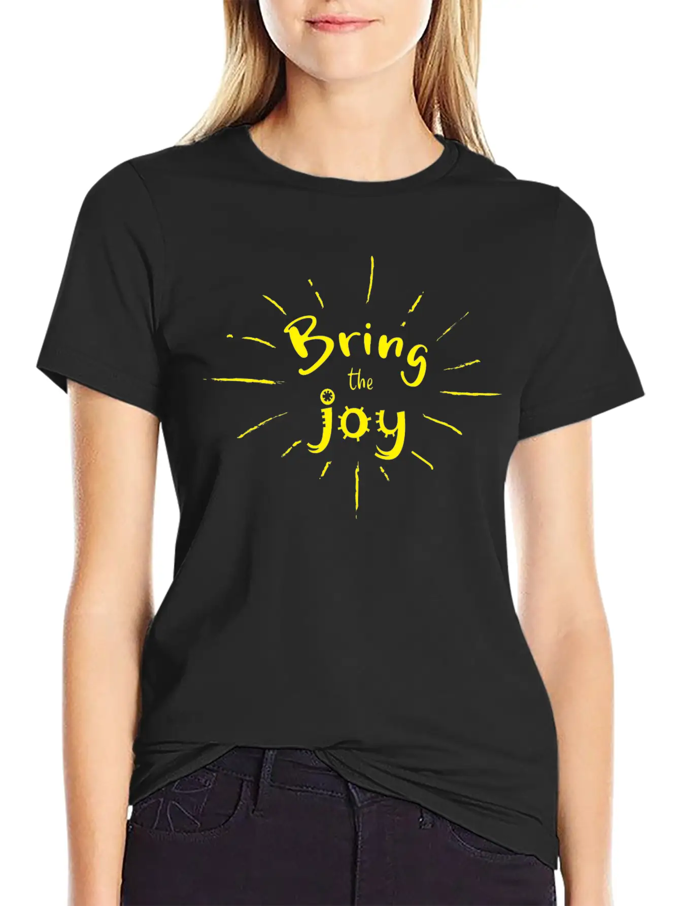 Bring The Joy! Essential Cotton Tee For Daily Outfits – Unisex Style