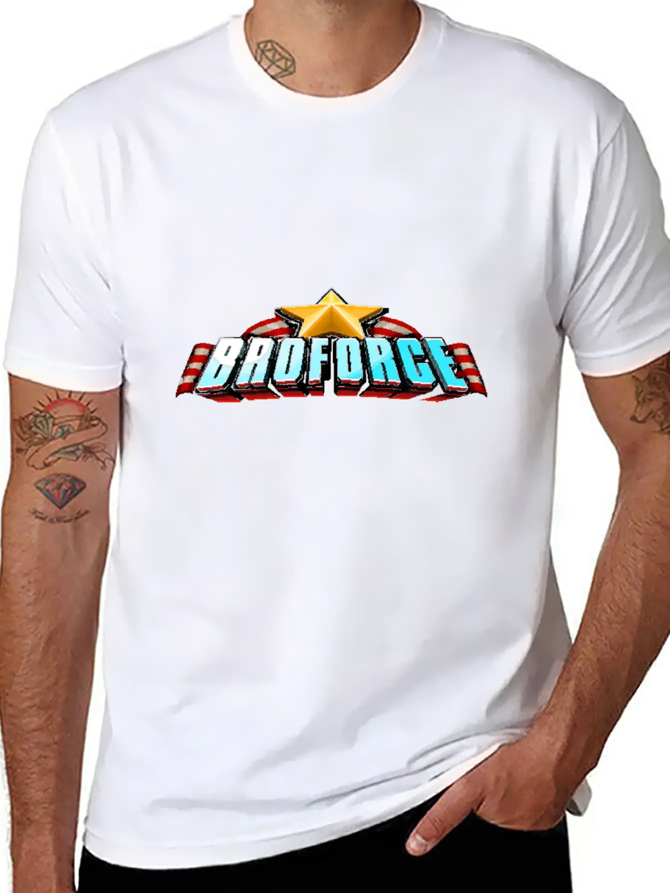 Broforce Stylish Everyday T-Shirt – Unisex Basic Cotton Tee