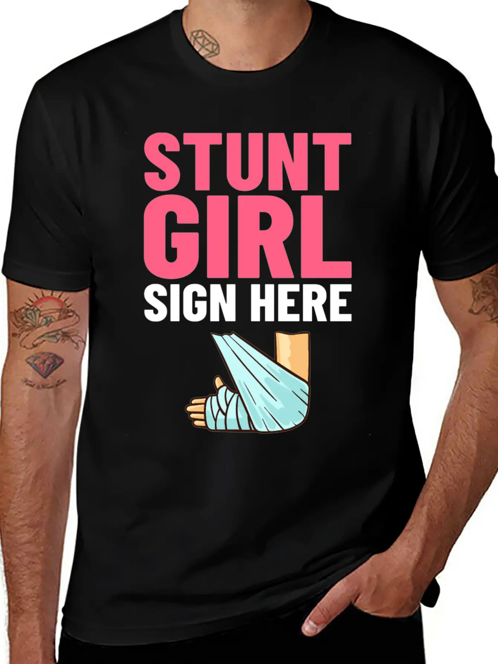 Broken Arm Funny Recovery Get Well Sling Breathable Soft Cotton T-Shirt – Timeless Casual Look