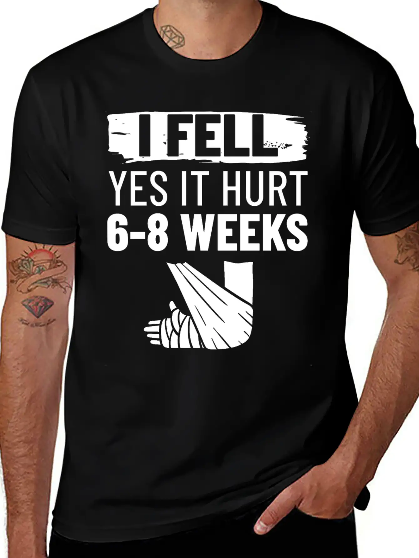 Broken Arm Funny Recovery Get Well Sling Unisex Casual T-Shirt – Clean Design For Daily Comfort