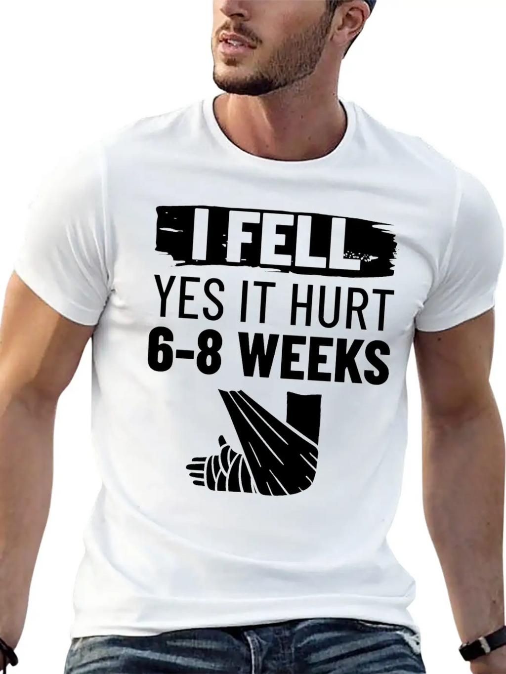 Broken Arm Funny Recovery Get Well Sling Unisex Casual T-Shirt – Clean Design For Daily Comfort