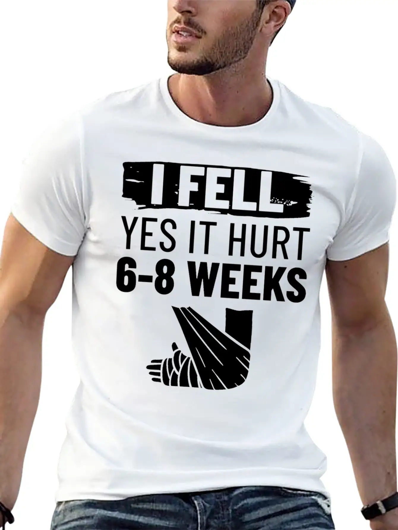 Broken Arm Funny Recovery Get Well Sling Unisex Casual T-Shirt – Clean Design For Daily Comfort