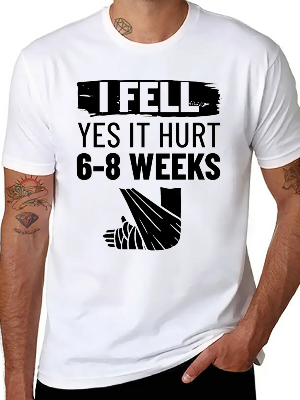 Broken Arm Funny Recovery Get Well Sling Unisex Casual T-Shirt – Clean Design For Daily Comfort