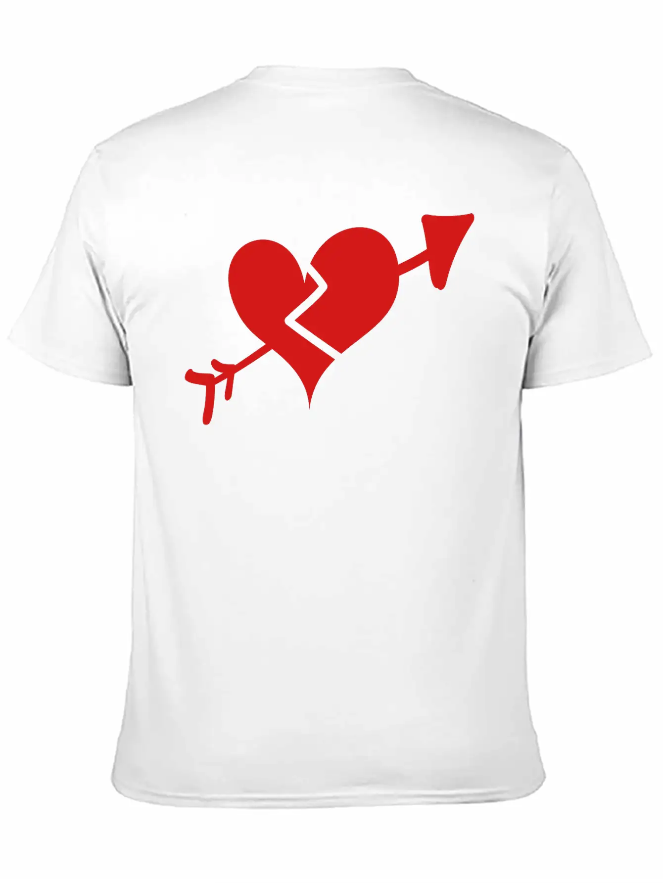 Broken Heart Cupid Arrow Stylish Everyday T-Shirt – Unisex Basic Cotton Tee