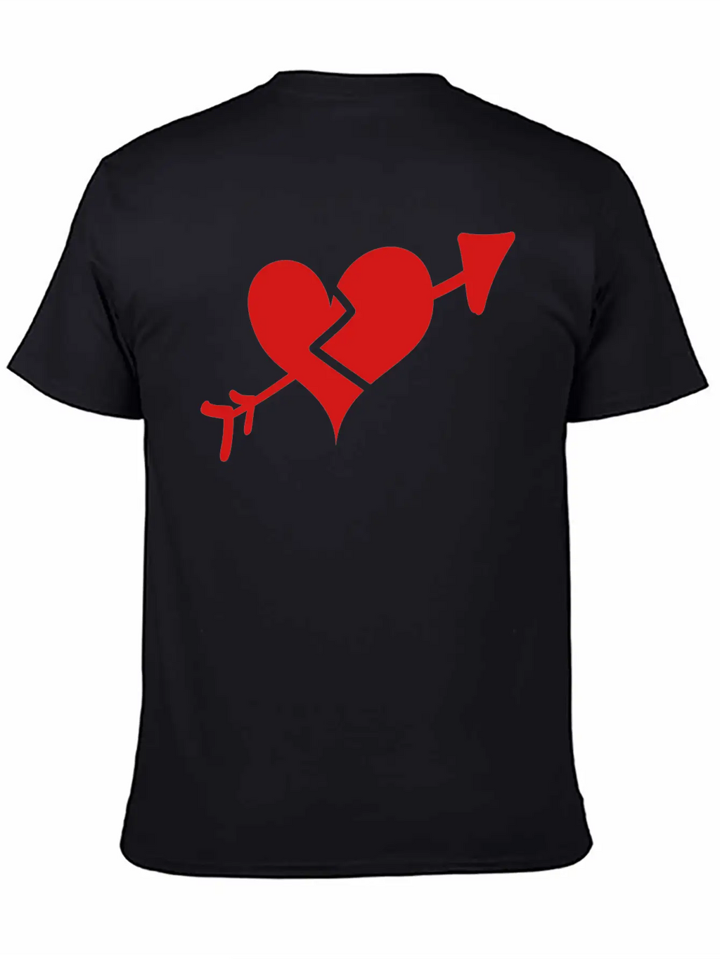 Broken Heart Cupid Arrow Stylish Everyday T-Shirt – Unisex Basic Cotton Tee