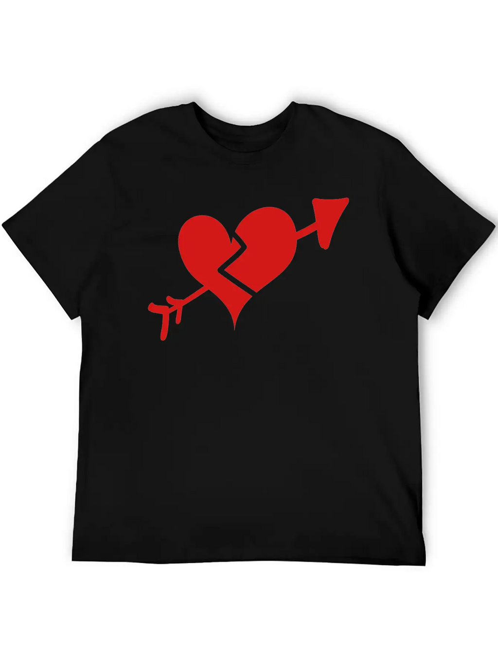 Broken Heart Cupid Arrow Stylish Everyday T-Shirt – Unisex Basic Cotton Tee