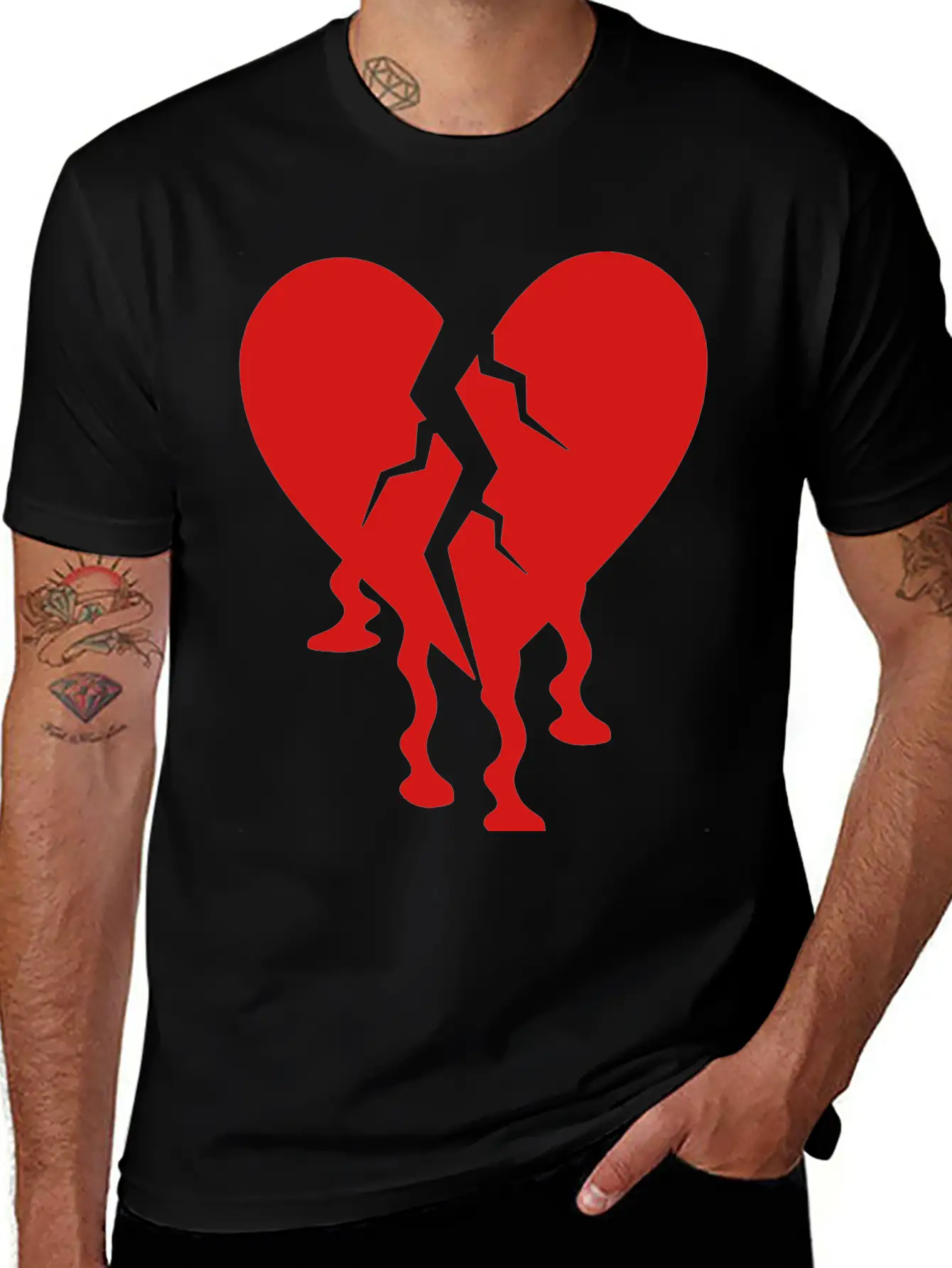 Broken Heart Unisex Casual T-Shirt – Clean Design For Daily Comfort