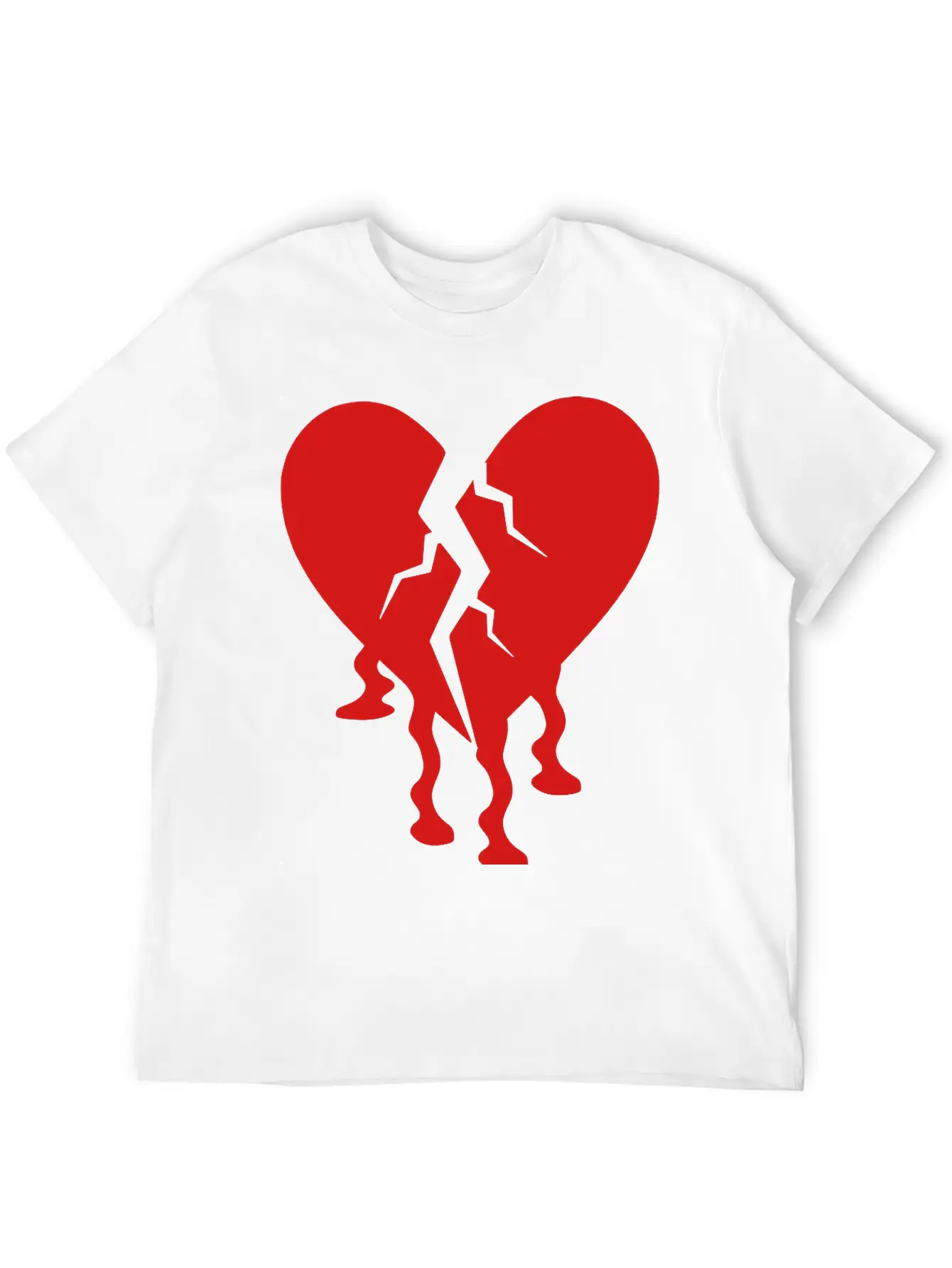 Broken Heart Unisex Casual T-Shirt – Clean Design For Daily Comfort
