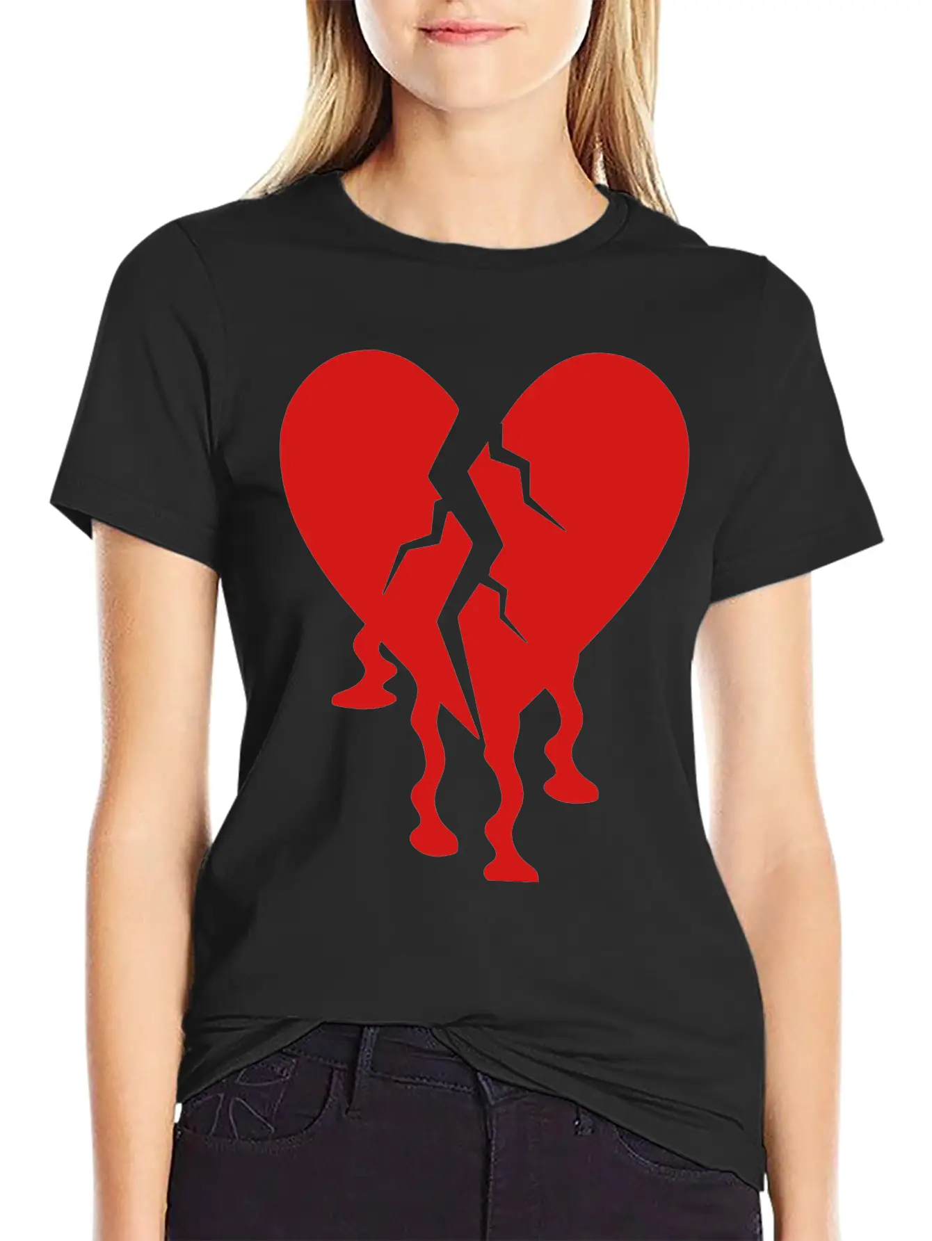 Broken Heart Unisex Casual T-Shirt – Clean Design For Daily Comfort