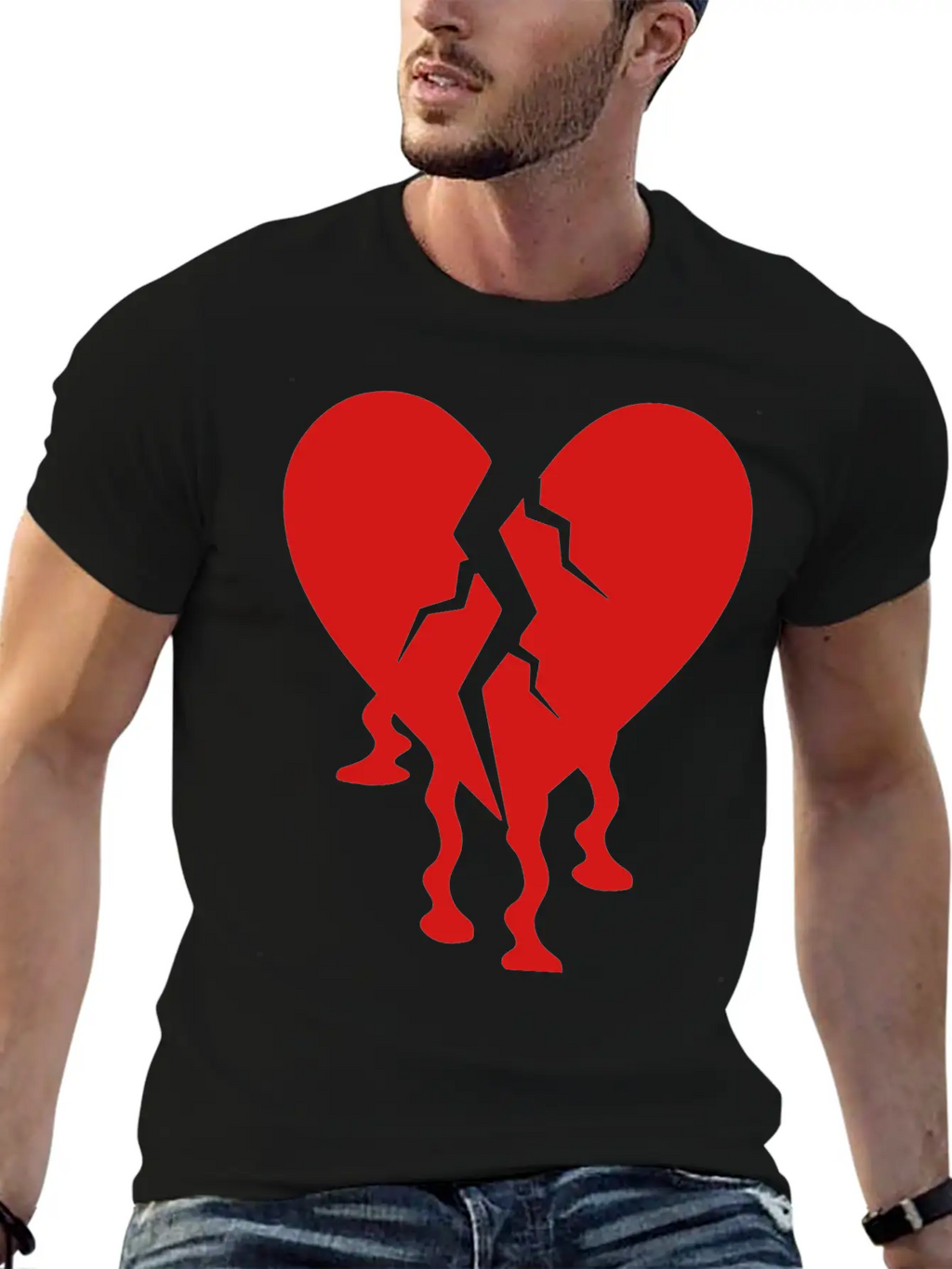 Broken Heart Unisex Casual T-Shirt – Clean Design For Daily Comfort