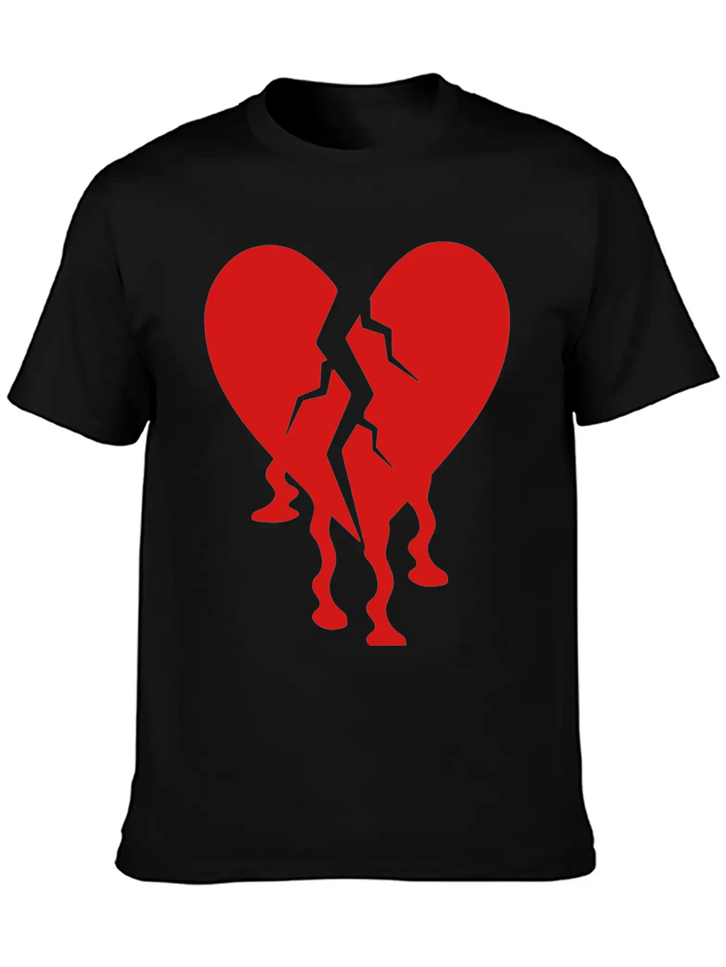Broken Heart Unisex Casual T-Shirt – Clean Design For Daily Comfort