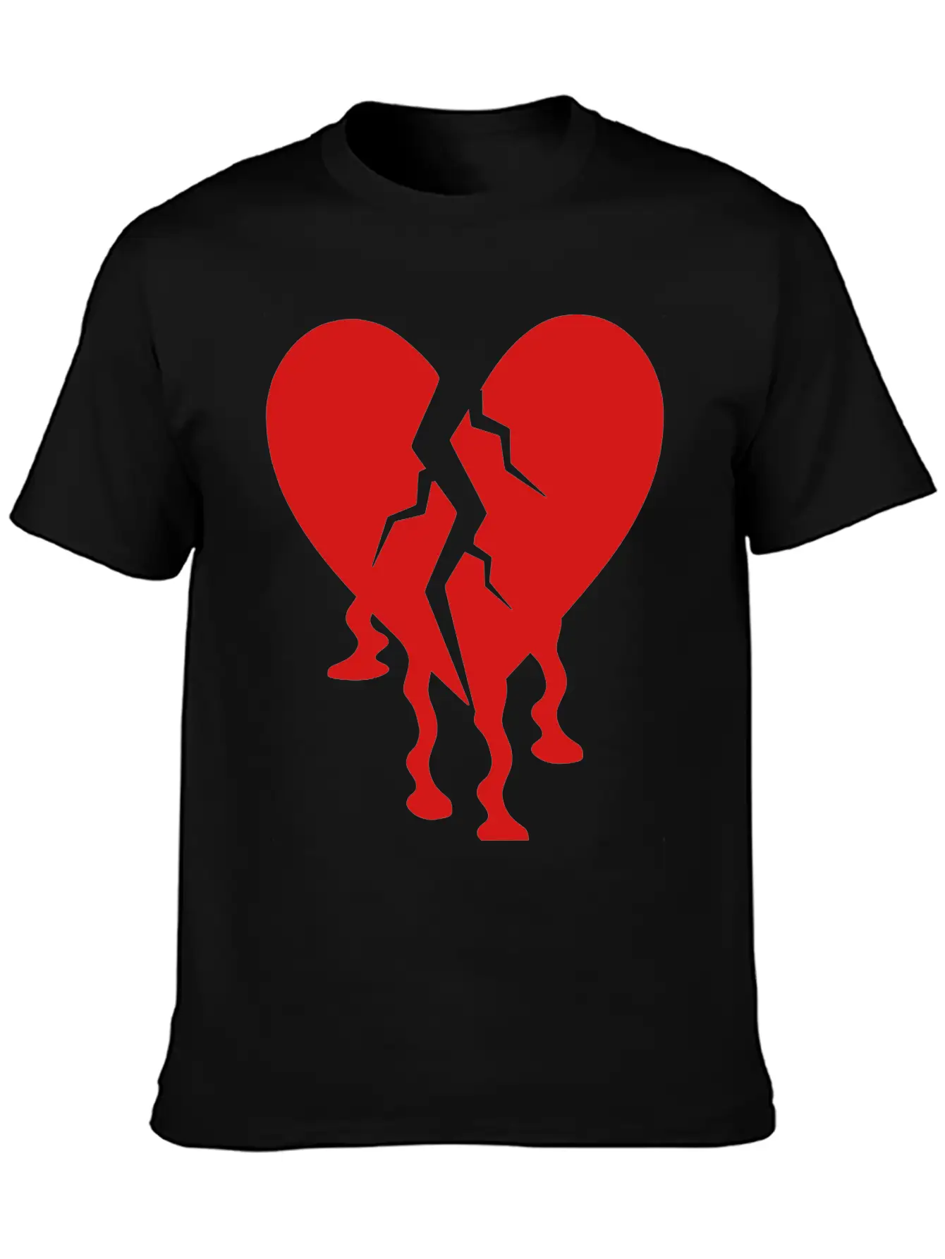 Broken Heart Unisex Casual T-Shirt – Clean Design For Daily Comfort