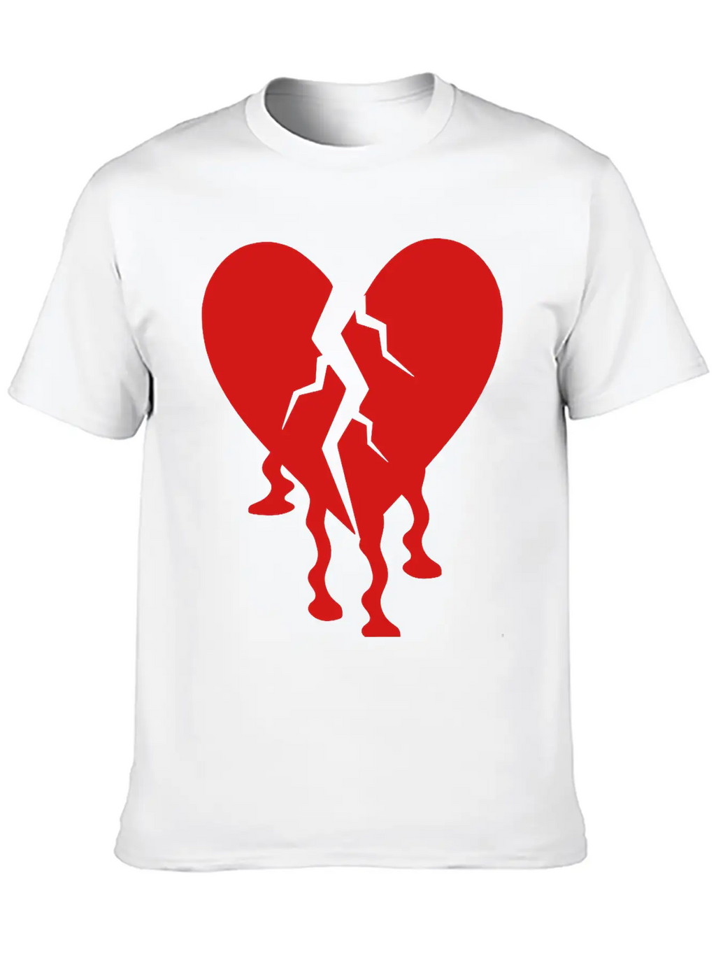 Broken Heart Unisex Casual T-Shirt – Clean Design For Daily Comfort