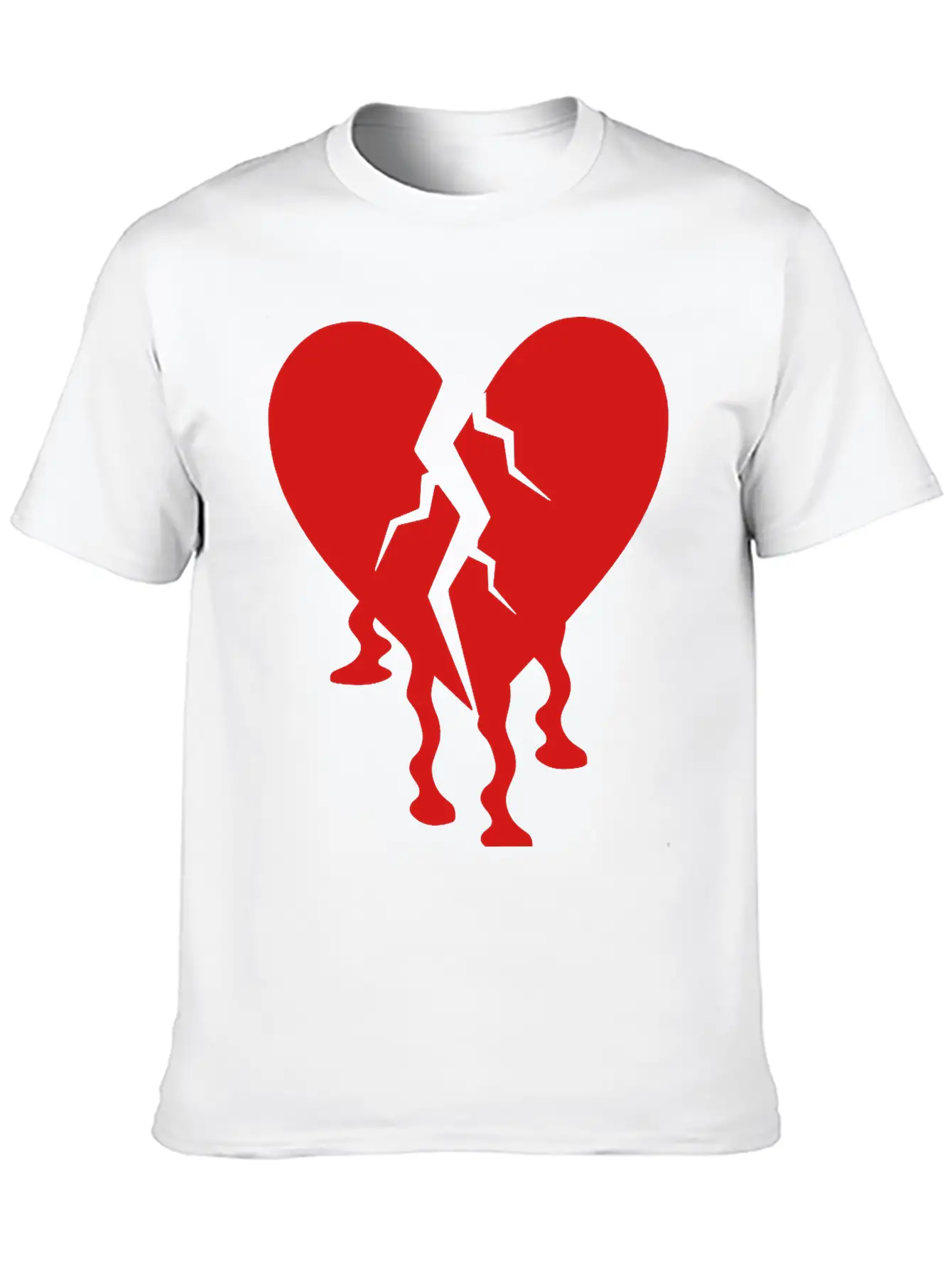 Broken Heart Unisex Casual T-Shirt – Clean Design For Daily Comfort