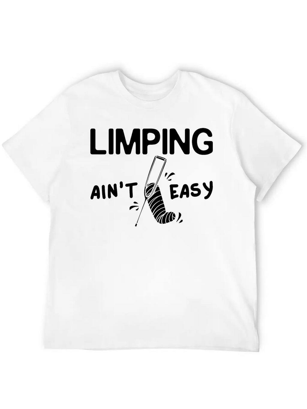 Broken Leg Funny Recovery Get Well Soon Breathable Graphic T-Shirt – Perfect For Casual Days