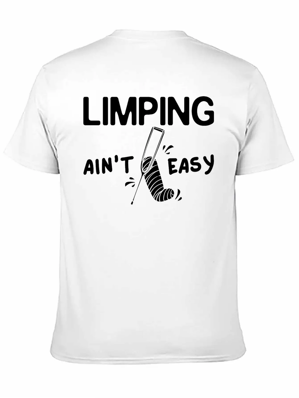 Broken Leg Funny Recovery Get Well Soon Breathable Graphic T-Shirt – Perfect For Casual Days