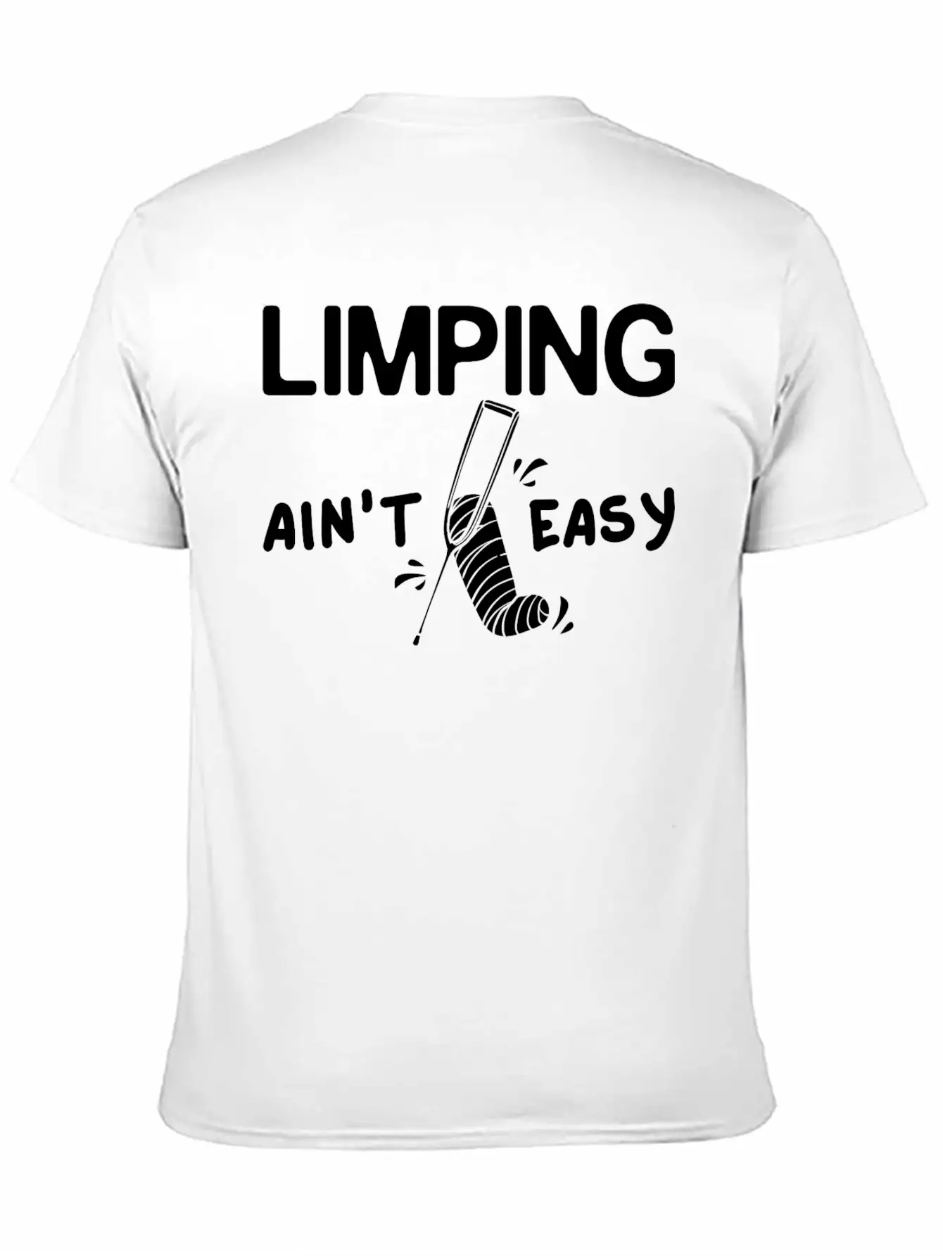 Broken Leg Funny Recovery Get Well Soon Breathable Graphic T-Shirt – Perfect For Casual Days