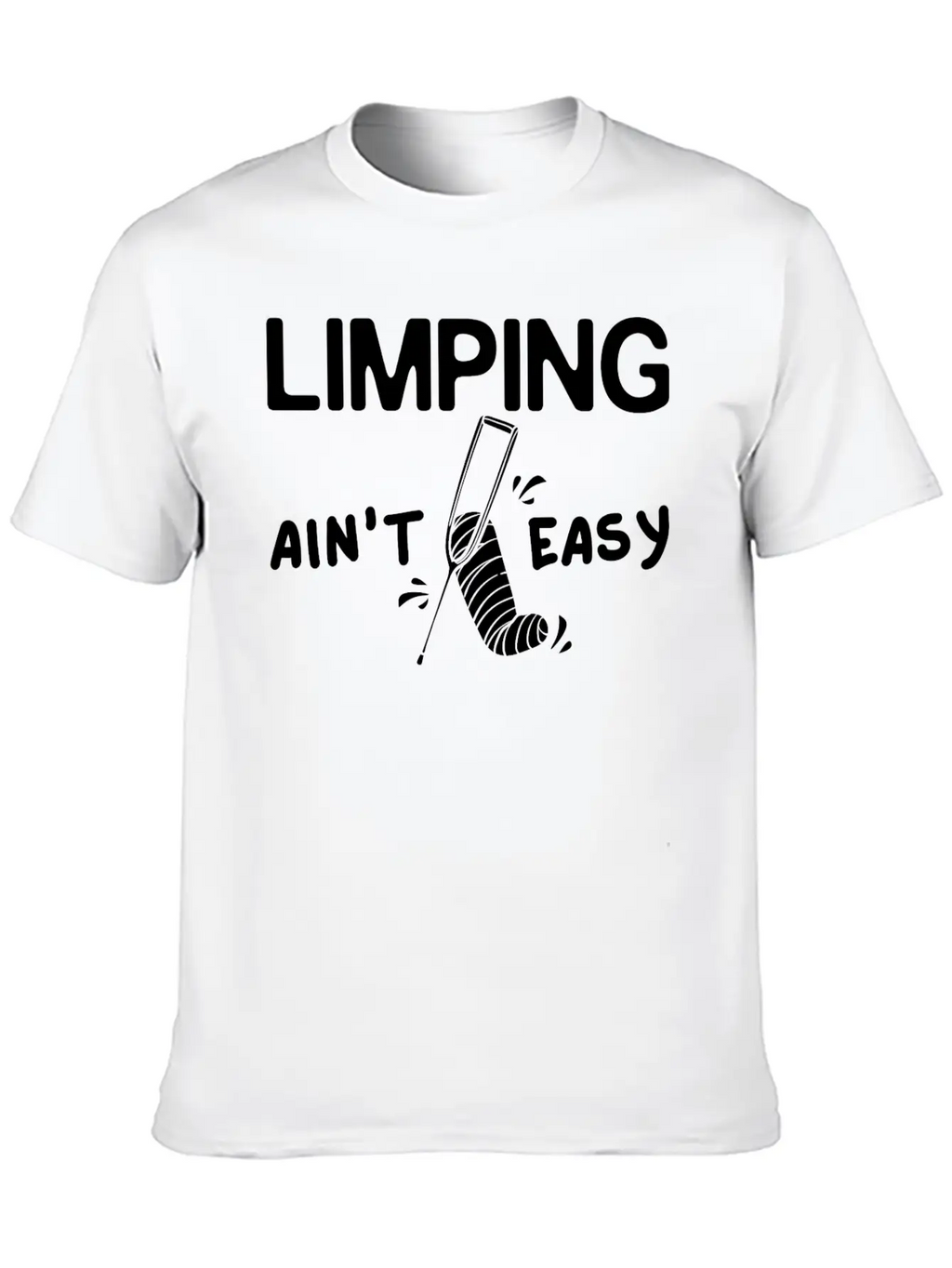 Broken Leg Funny Recovery Get Well Soon Breathable Graphic T-Shirt – Perfect For Casual Days