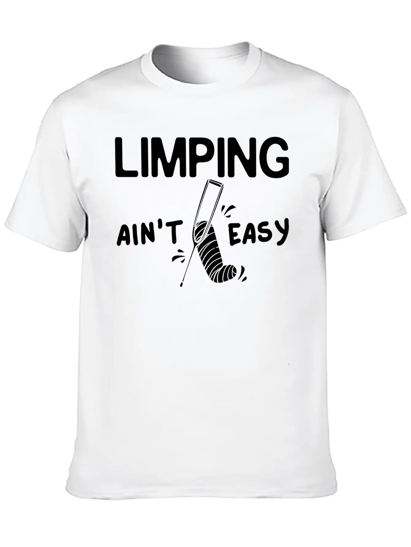 Broken Leg Funny Recovery Get Well Soon Breathable Graphic T-Shirt – Perfect For Casual Days