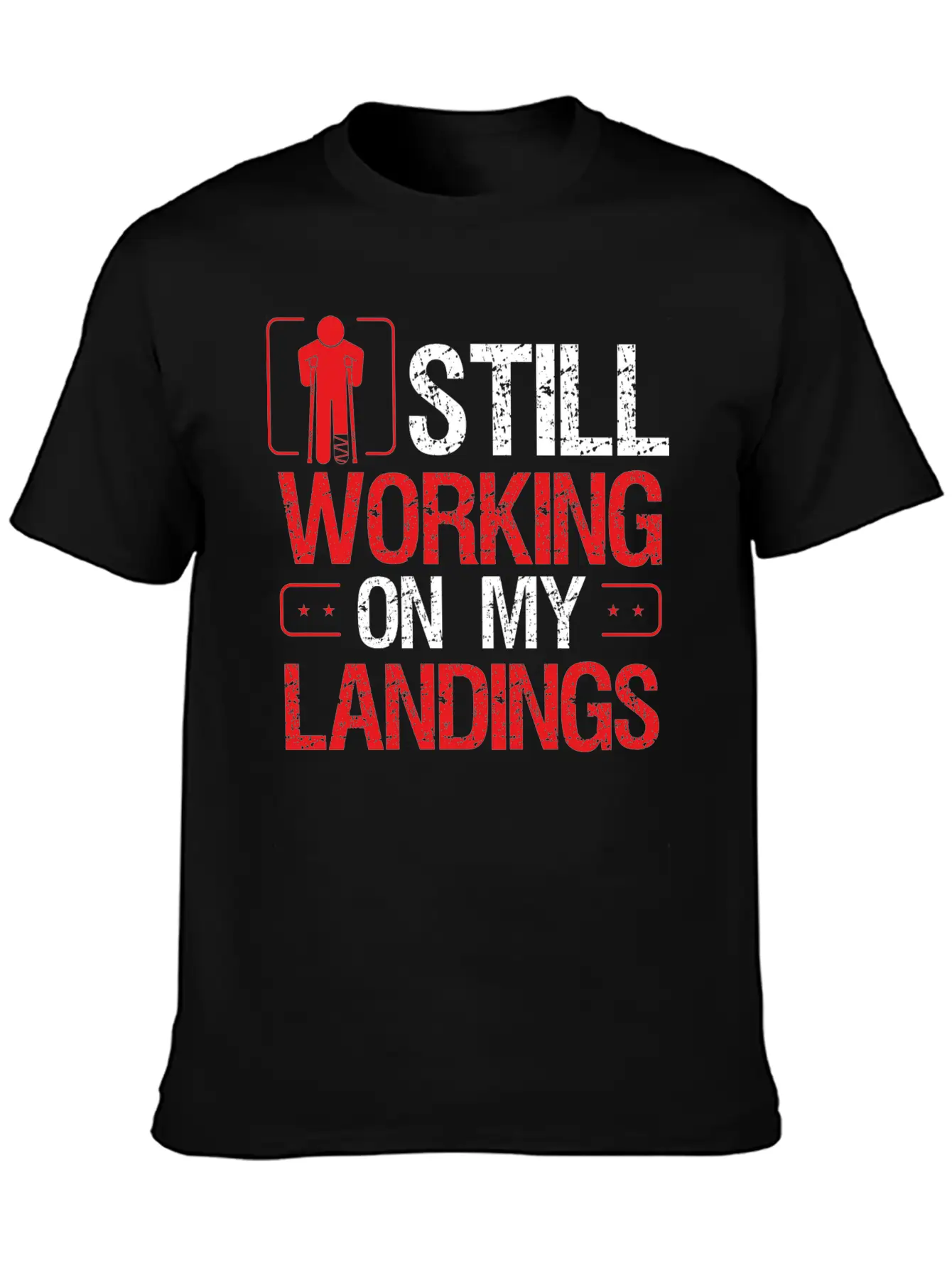 Broken Leg Survivor Humor On My Landings Funny Essential Cotton Tee For Daily Outfits – Unisex Style