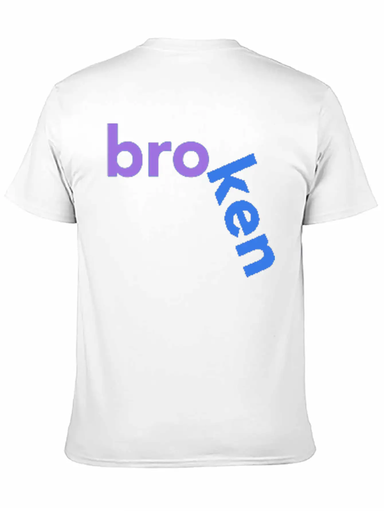 Broken Title Of Creativity Text Quotes Unisex Short Sleeve Soft Cotton T-Shirt – Casual Everyday Wear