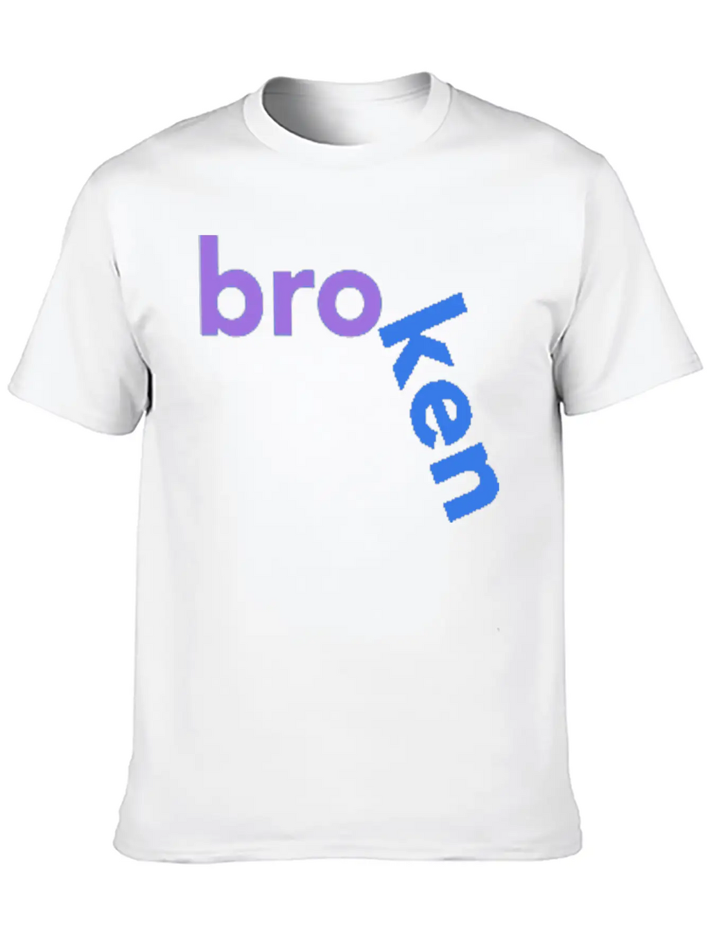 Broken Title Of Creativity Text Quotes Unisex Short Sleeve Soft Cotton T-Shirt – Casual Everyday Wear