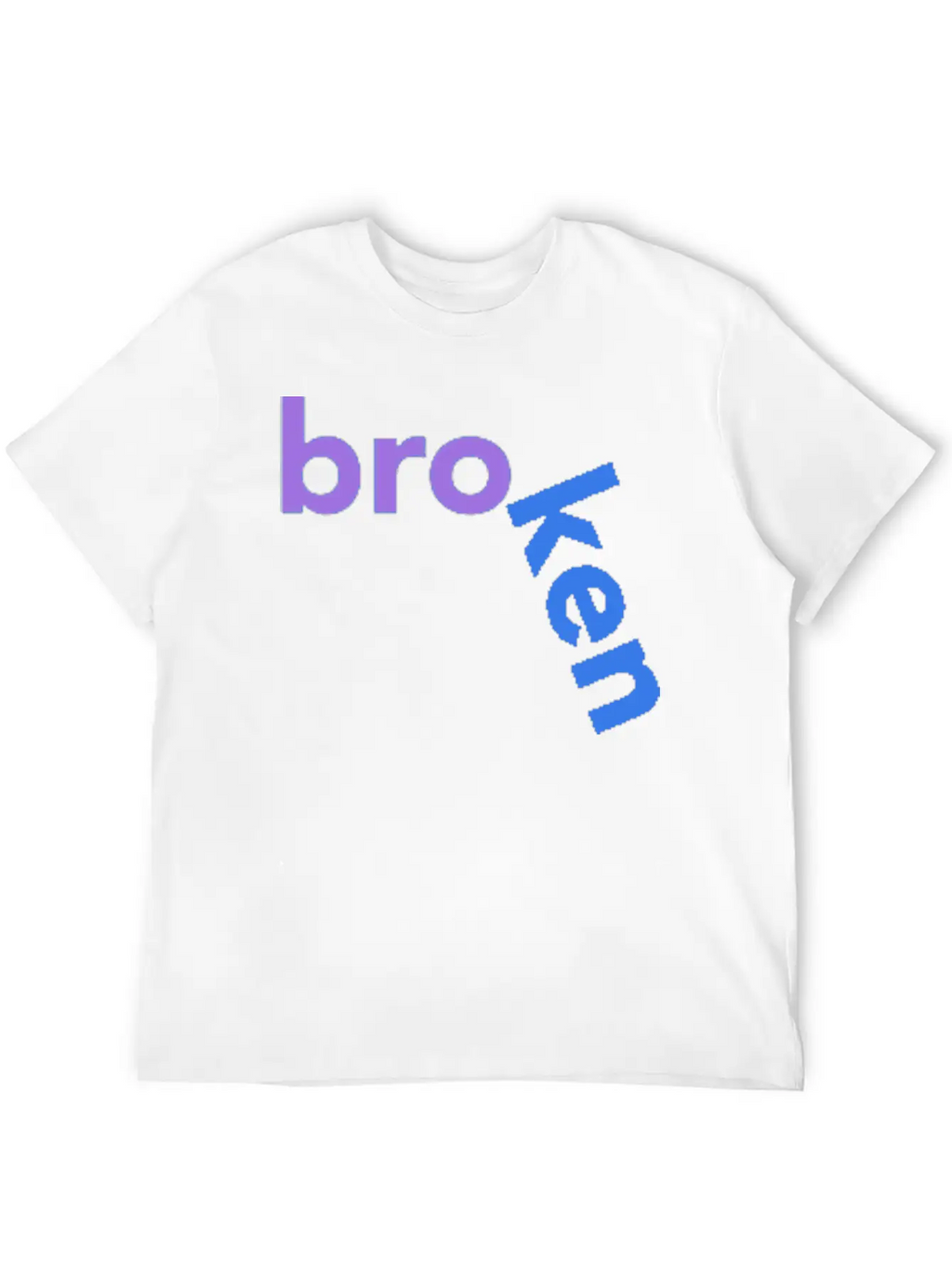 Broken Title Of Creativity Text Quotes Unisex Short Sleeve Soft Cotton T-Shirt – Casual Everyday Wear